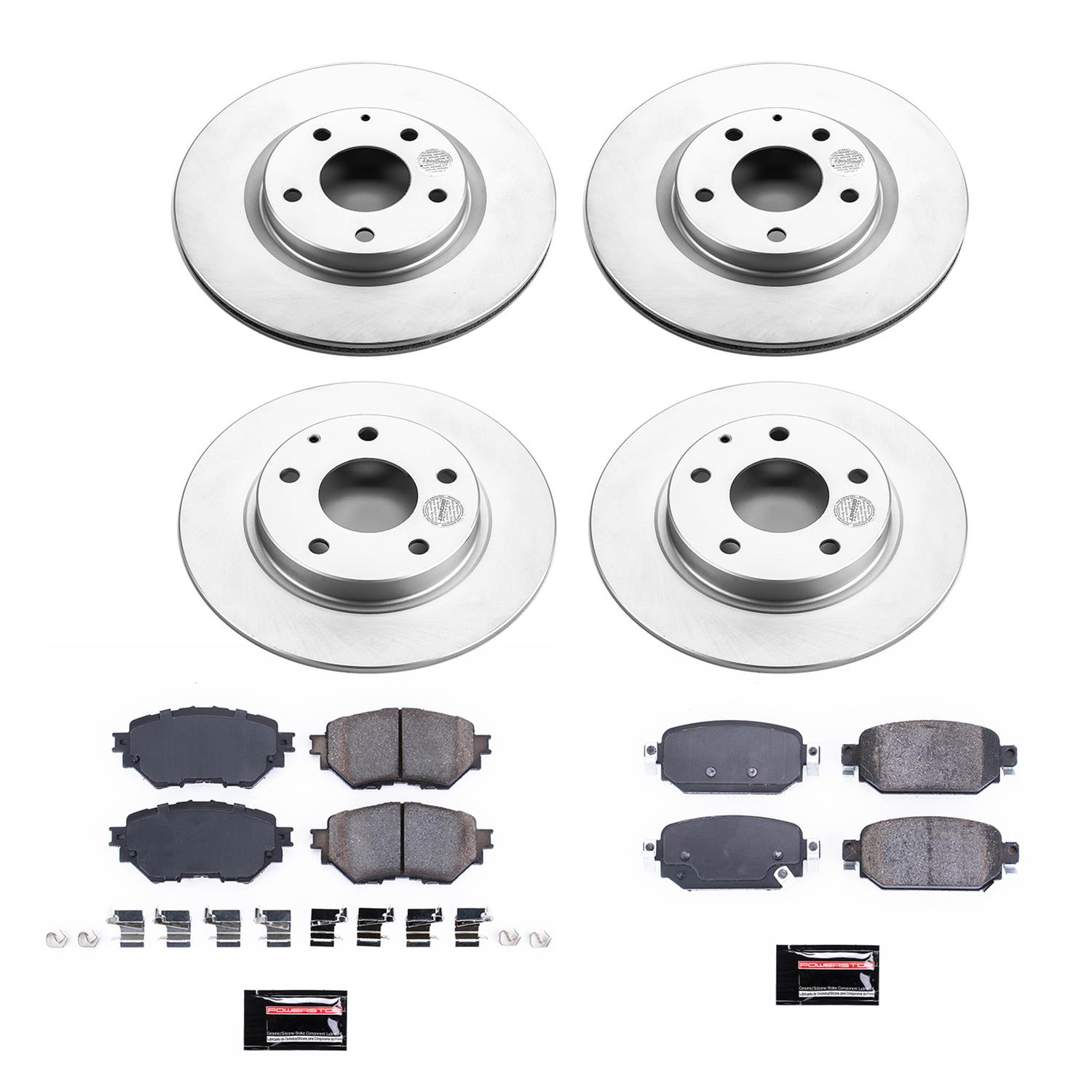 Power Stop 17-18 Mazda 3 Front & Rear Z17 Evolution Geomet Coated Brake Kit (1x psbCRK7515, 1x psbCRK7517) thumbnail 5