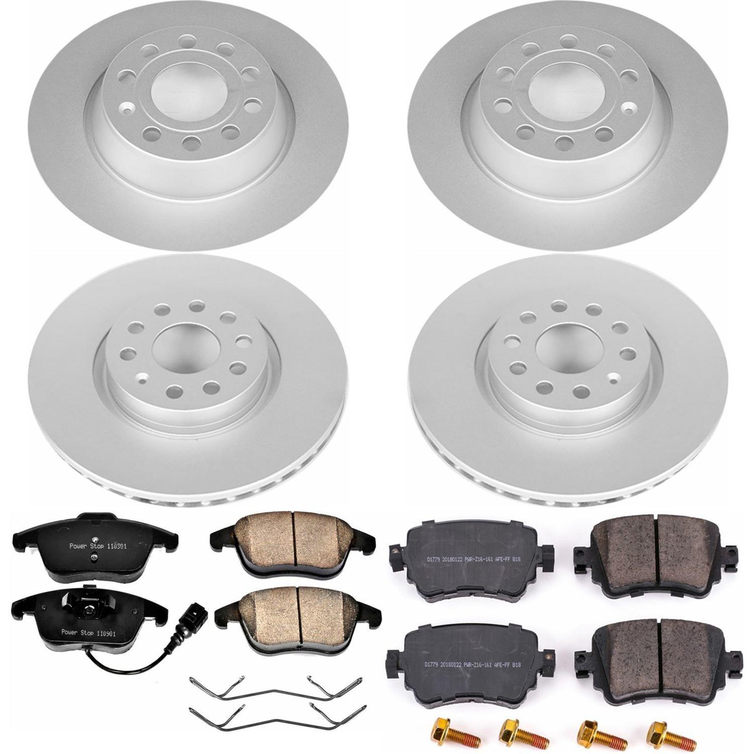 Power Stop 16-18 Audi Q3 Front & Rear Z23 Evolution Sport Coated Brake Kit (1x psbCRK7707, 1x psbCRK2963) thumbnail 4