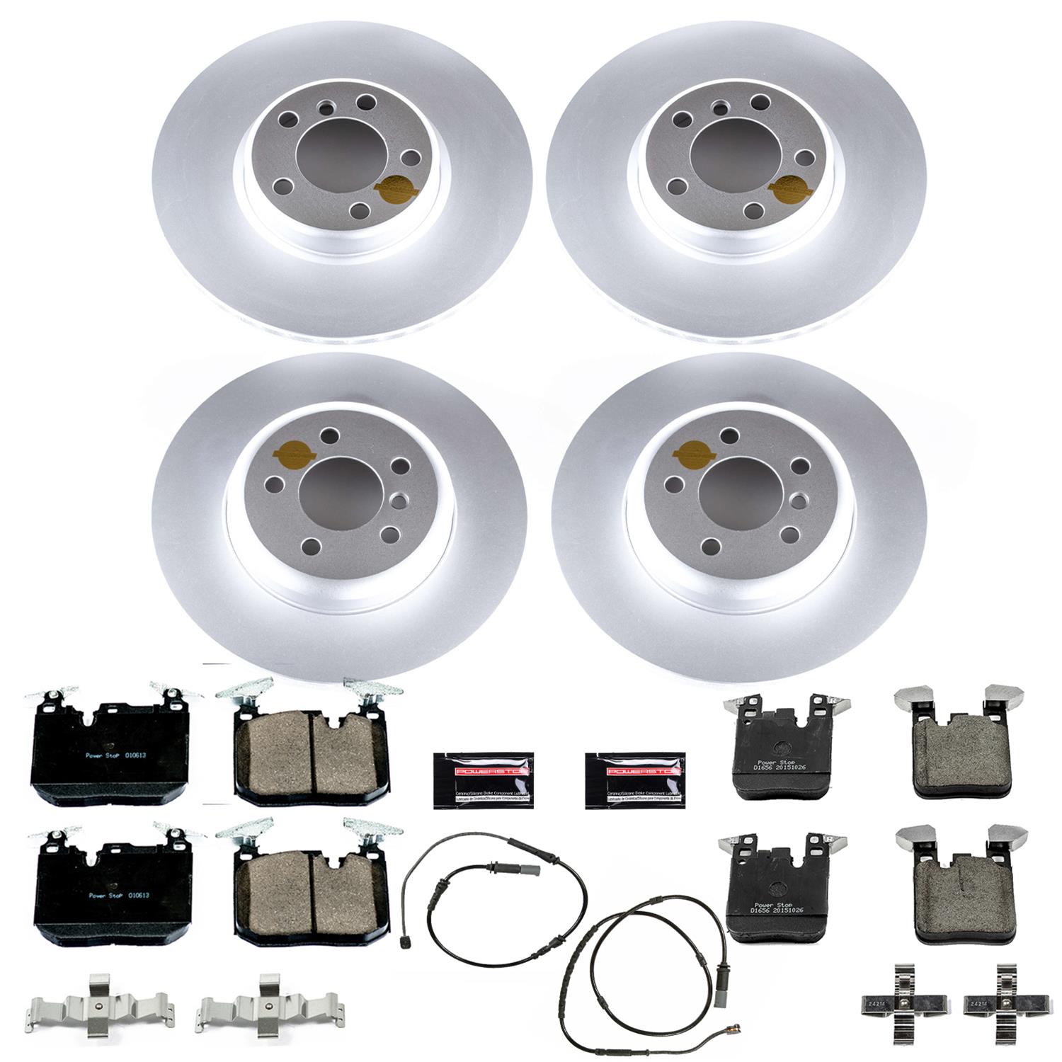 Power Stop 16-18 BMW 320i xDrive Front & Rear Z23 Evolution Sport Coated Brake Kit (1x psbCRK6653, 1x psbCRK6672) thumbnail 4