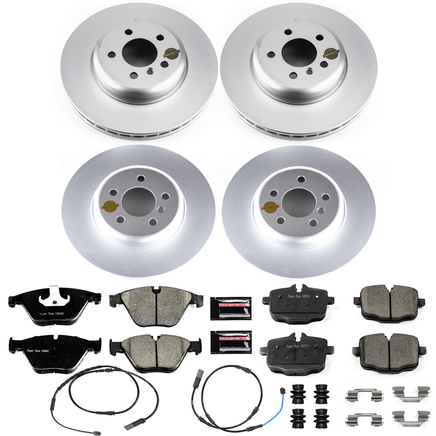 Power Stop 12-16 BMW 640i Front & Rear Z23 Evolution Sport Coated Brake Kit (1x psbCRK6037, 1x psbCRK6020) thumbnail 4