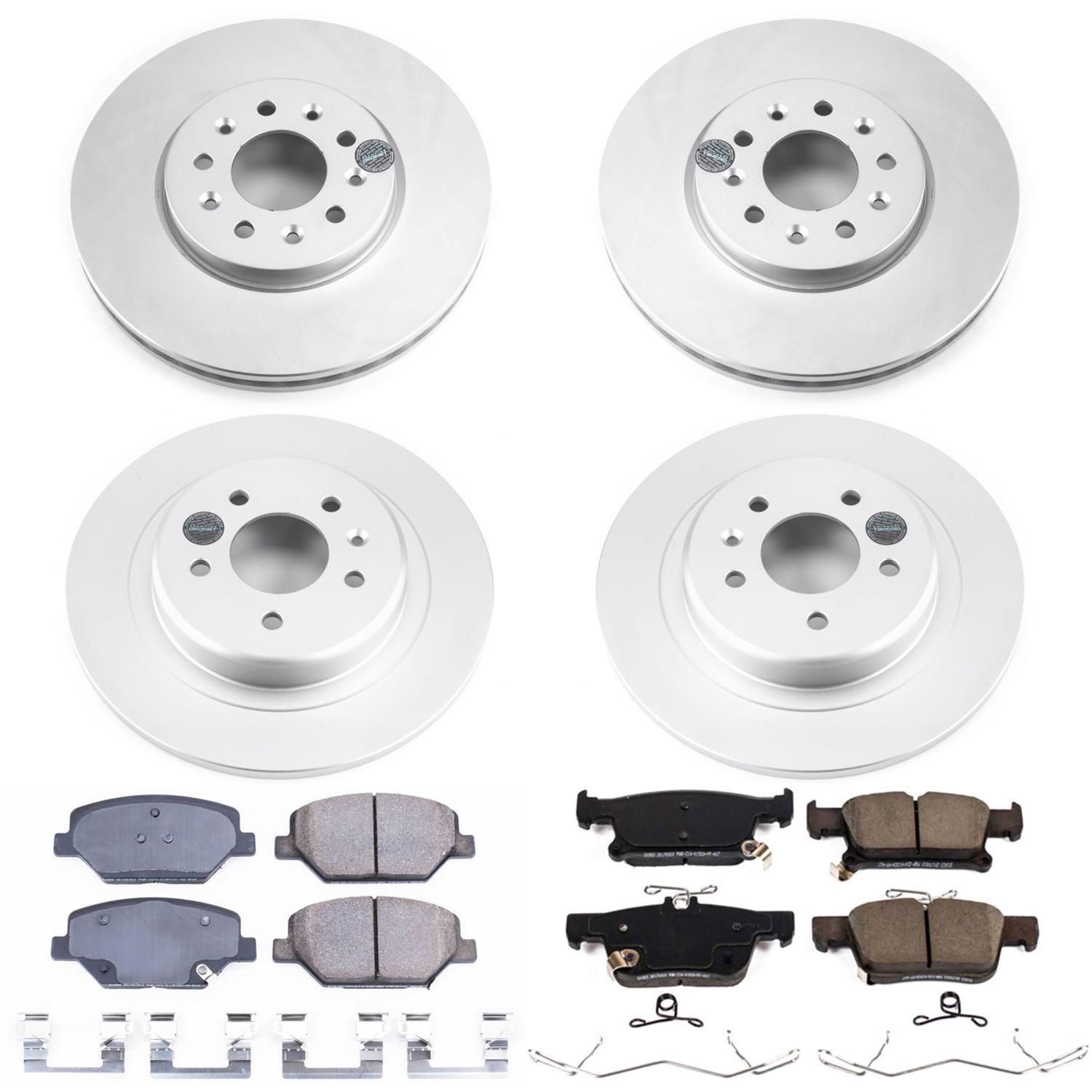 Power Stop 16-18 Buick Envision Front & Rear Z17 Evolution Geomet Coated Brake Kit (1x psbCRK7716, 1x psbCRK7661) thumbnail 4