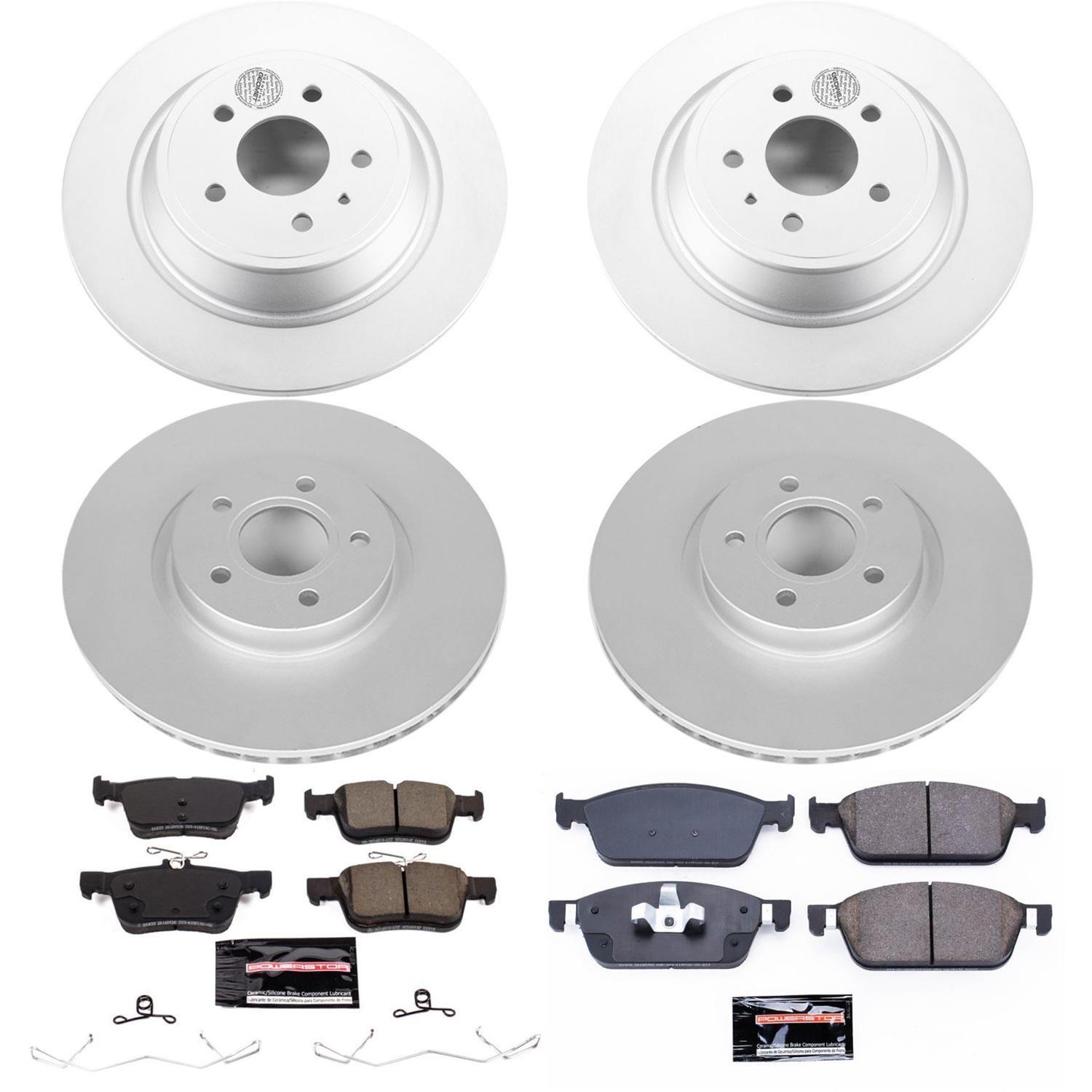 Power Stop 17-18 Ford Escape Front & Rear Z23 Evolution Sport Coated Brake Kit (1x psbCRK7723, 1x psbCRK7338) thumbnail 6