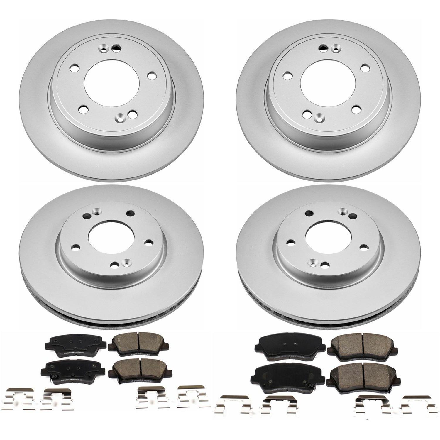 Power Stop 16-17 Hyundai Veloster Front & Rear Z17 Evolution Geomet Coated Brake Kit (1x psbCRK7672, 1x psbCRK6502) thumbnail 4