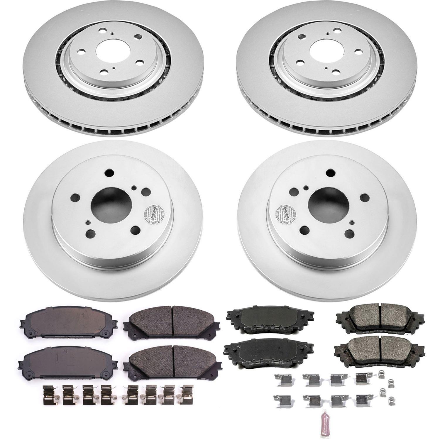 PowerStop CRK7605 PowerStop Z17 Evolution Plus GEOMET Coated Brake