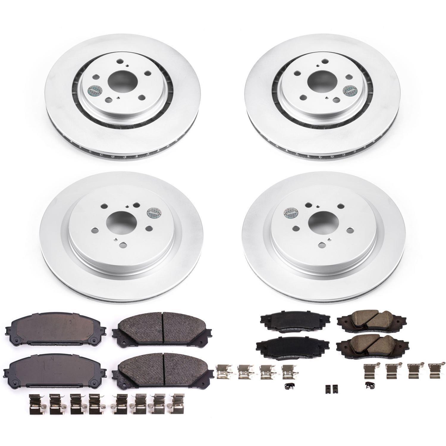 Power Stop 16-18 Lexus RX350 Front & Rear Z17 Evolution Geomet Coated Brake Kit (1x psbCRK7740, 1x psbCRK7688) thumbnail 6