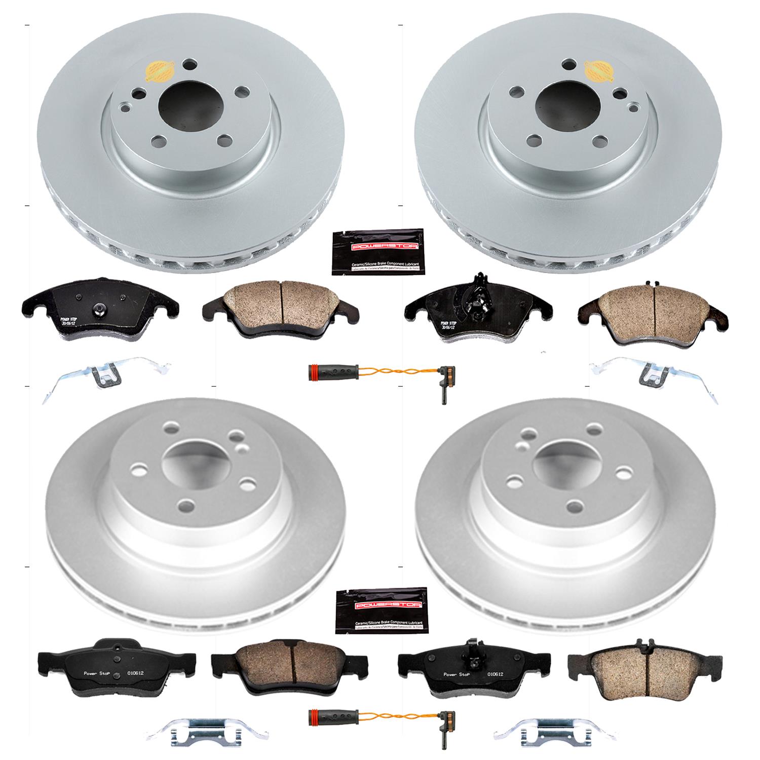 Power Stop 10-16 Mercedes-Benz E350 Front & Rear Z23 Evolution Sport Coated Brake Kit (1x psbCRK5792, 1x psbCRK6359) thumbnail 4