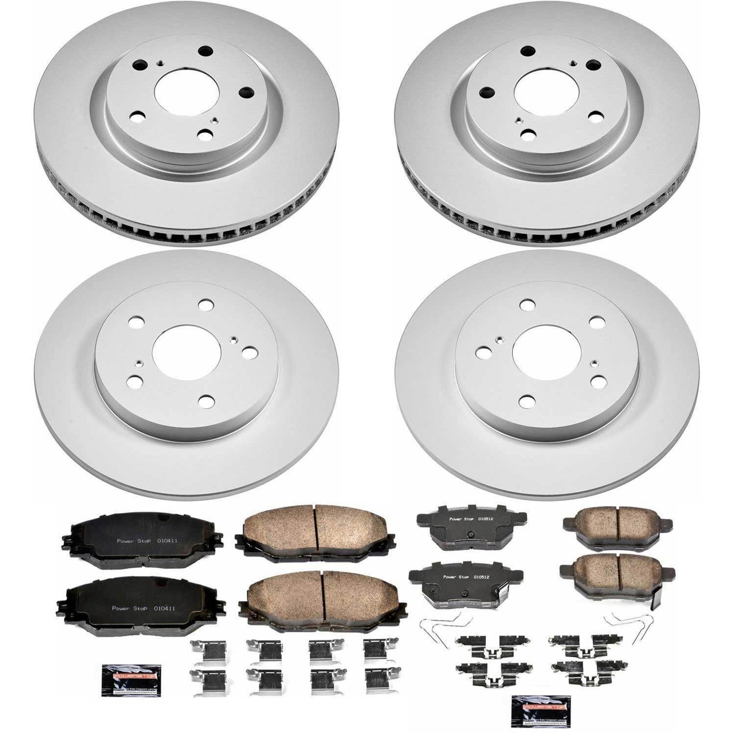 Power Stop 2016 Scion iM Front & Rear Z17 Evolution Geomet Coated Brake Kit (1x psbCRK3054, 1x psbCRK7753) thumbnail 4