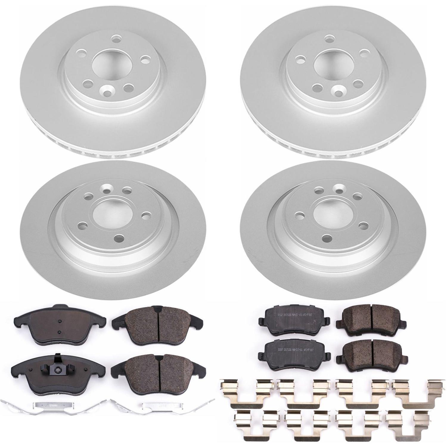Power Stop 15-18 Volvo S60 Front & Rear Z23 Evolution Sport Coated Brake Kit (1x psbCRK4704, 1x psbCRK4700) thumbnail 2