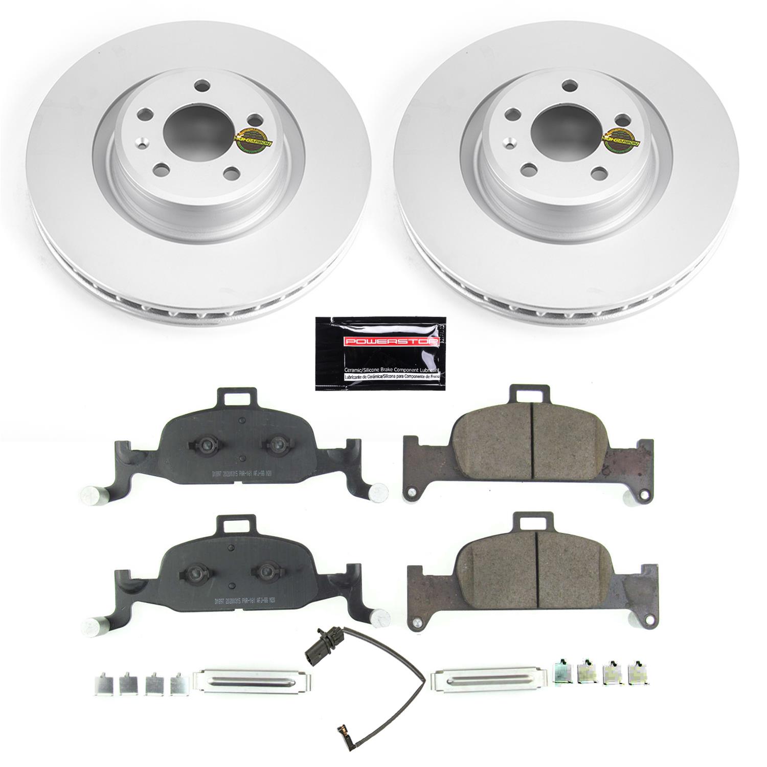 Power Stop 17-19 Audi A4 Front & Rear Z23 Evolution Sport Coated Brake Kit (1x psbCRK7431, 1x psbCRK7648) thumbnail 6