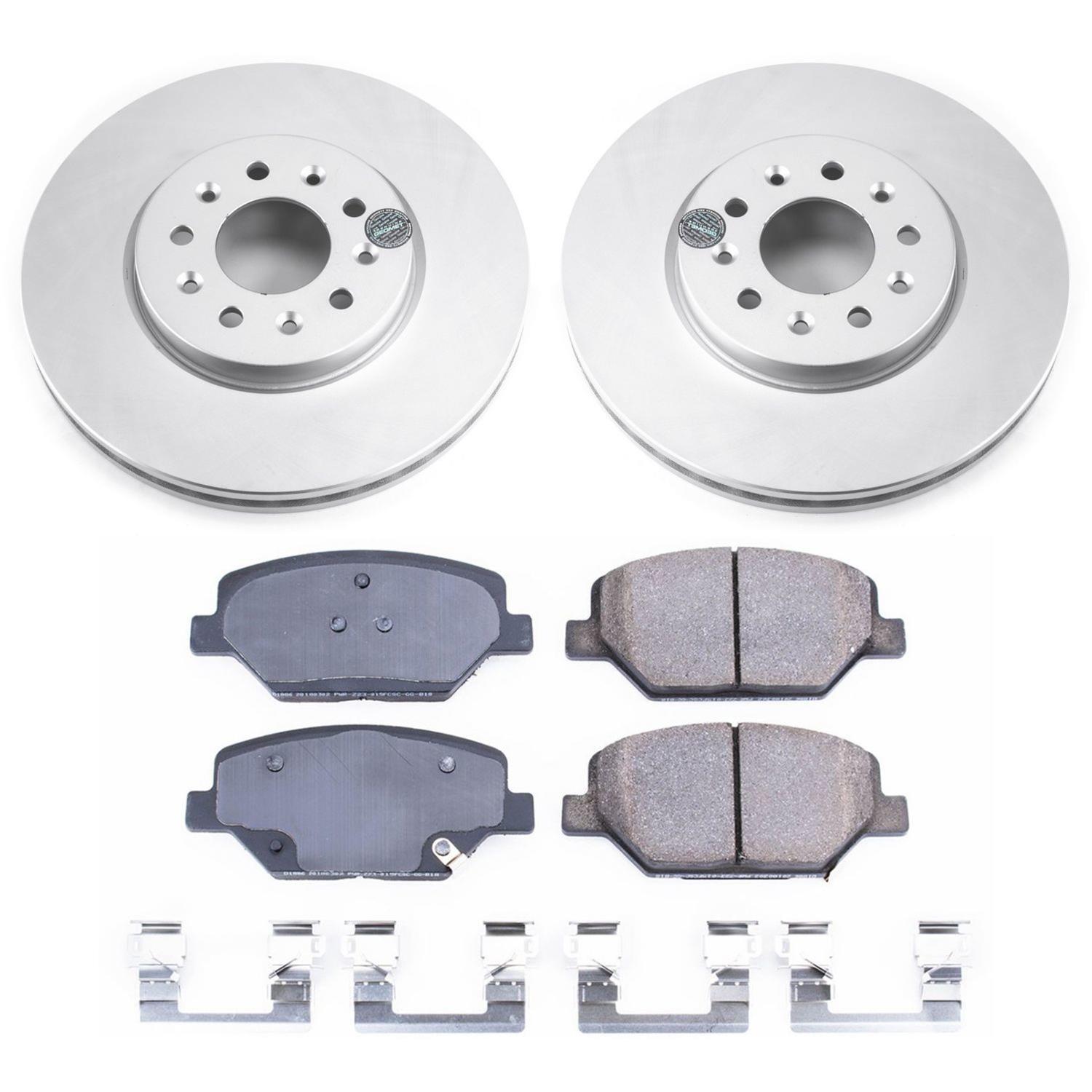 Power Stop 16-18 Buick Envision Front & Rear Z17 Evolution Geomet Coated Brake Kit (1x psbCRK7716, 1x psbCRK7661) thumbnail 2
