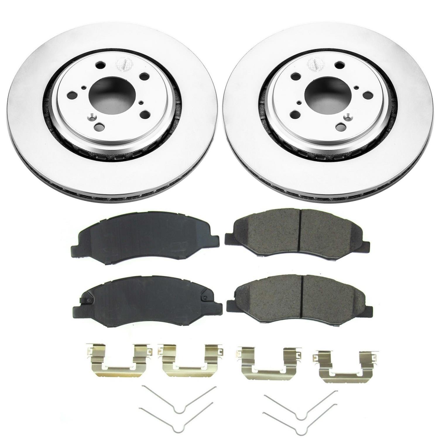 Power Stop 18-19 Honda Odyssey Front & Rear Z17 Evolution Geomet Coated Brake Kit (1x psbCRK7670, 1x psbCRK7903) thumbnail 6
