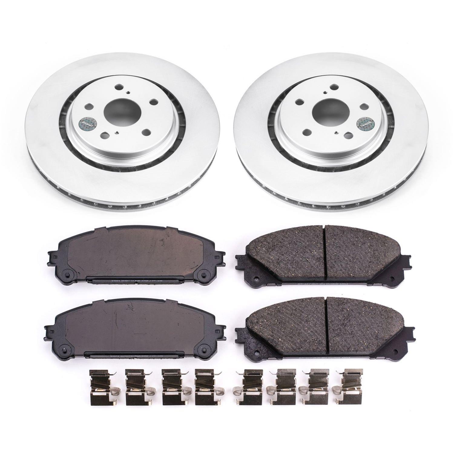 Power Stop 16-18 Lexus RX350 Front & Rear Z17 Evolution Geomet Coated Brake Kit (1x psbCRK7740, 1x psbCRK7688) thumbnail 4