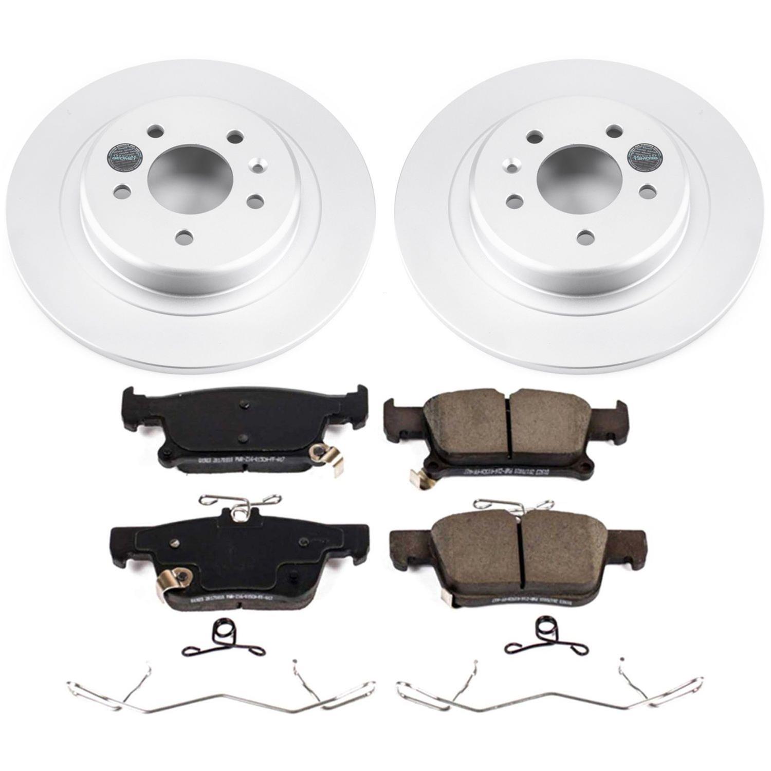 Power Stop 16-18 Buick Envision Front & Rear Z17 Evolution Geomet Coated Brake Kit (1x psbCRK7716, 1x psbCRK7661) thumbnail 5