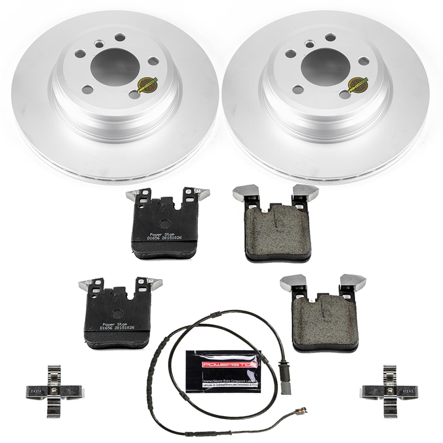 Power Stop 18-19 Buick LaCrosse Front & Rear Z17 Evolution Geomet Coated Brake Kit (1x psbCRK7717, 1x psbCRK7400) thumbnail 7