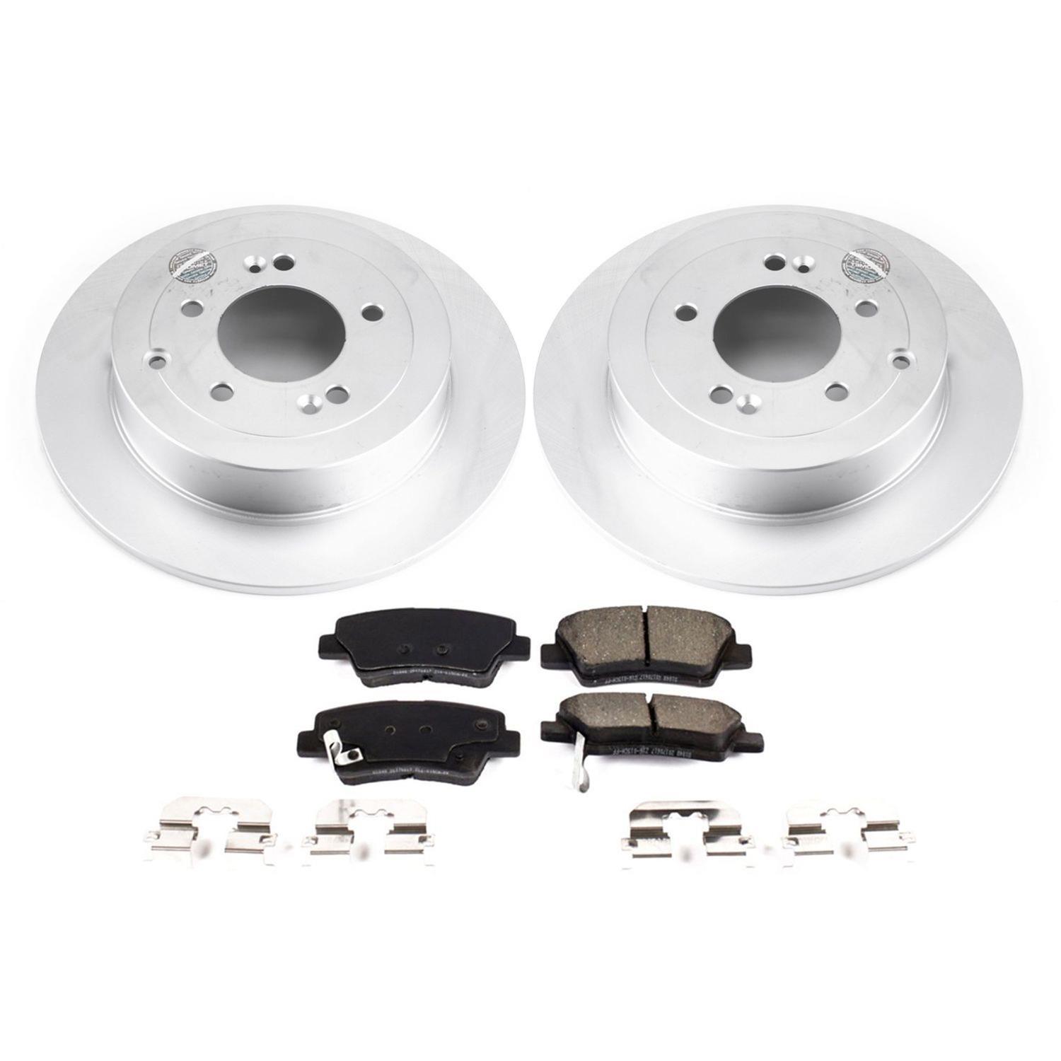 Power Stop 17-19 Kia Sportage Front & Rear Z17 Evolution Geomet Coated Brake Kit (1x psbCRK7343, 1x psbCRK7729) thumbnail 8