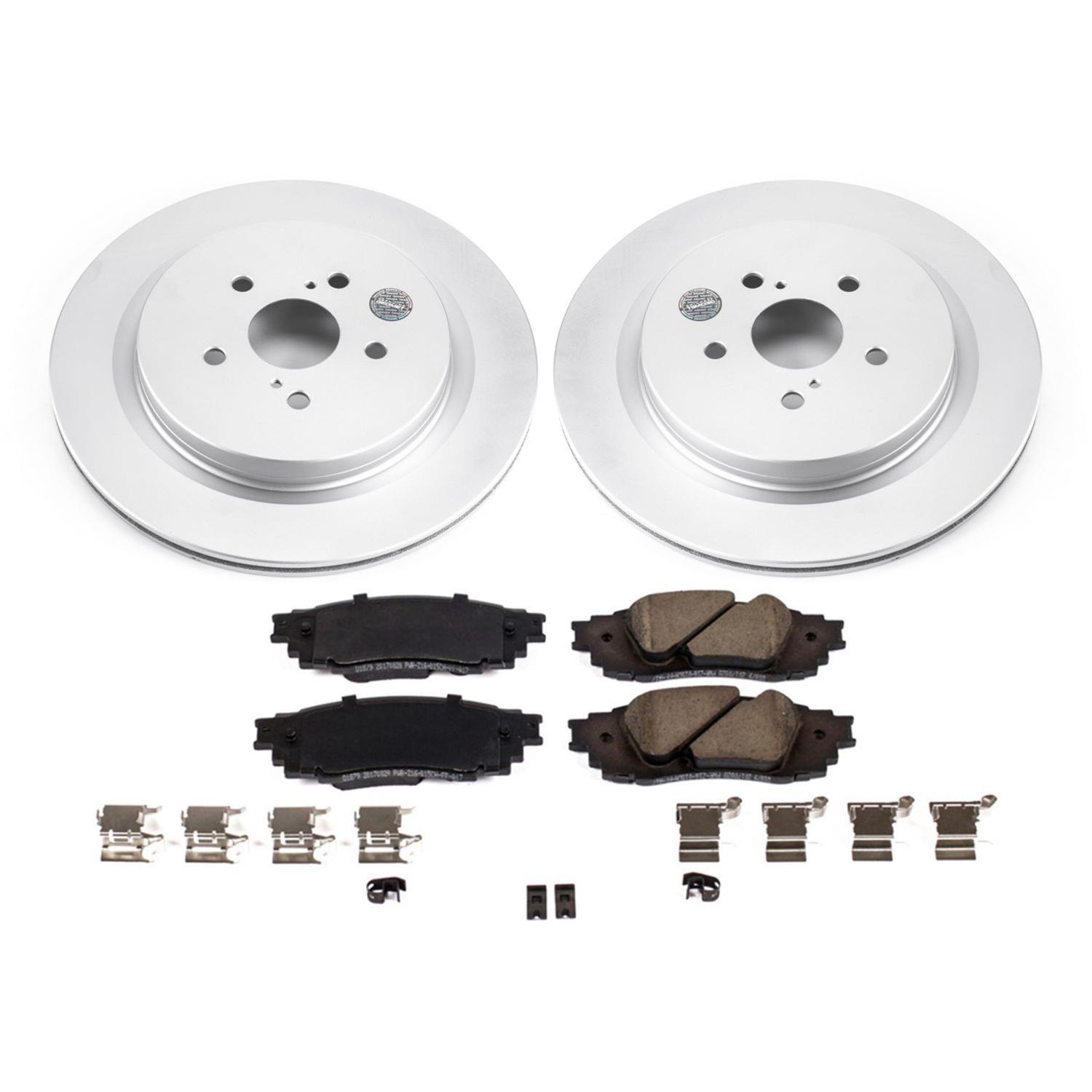 Power Stop 16-18 Lexus RX350 Front & Rear Z17 Evolution Geomet Coated Brake Kit (1x psbCRK7740, 1x psbCRK7688) thumbnail 8