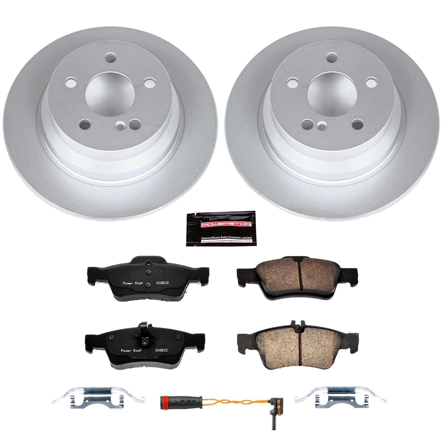 Power Stop 14-16 Mercedes-Benz E250 Front and Rear Z23 Coated Brake Kit (1x psbCRK7496, 1x psbCRK7745) thumbnail 4
