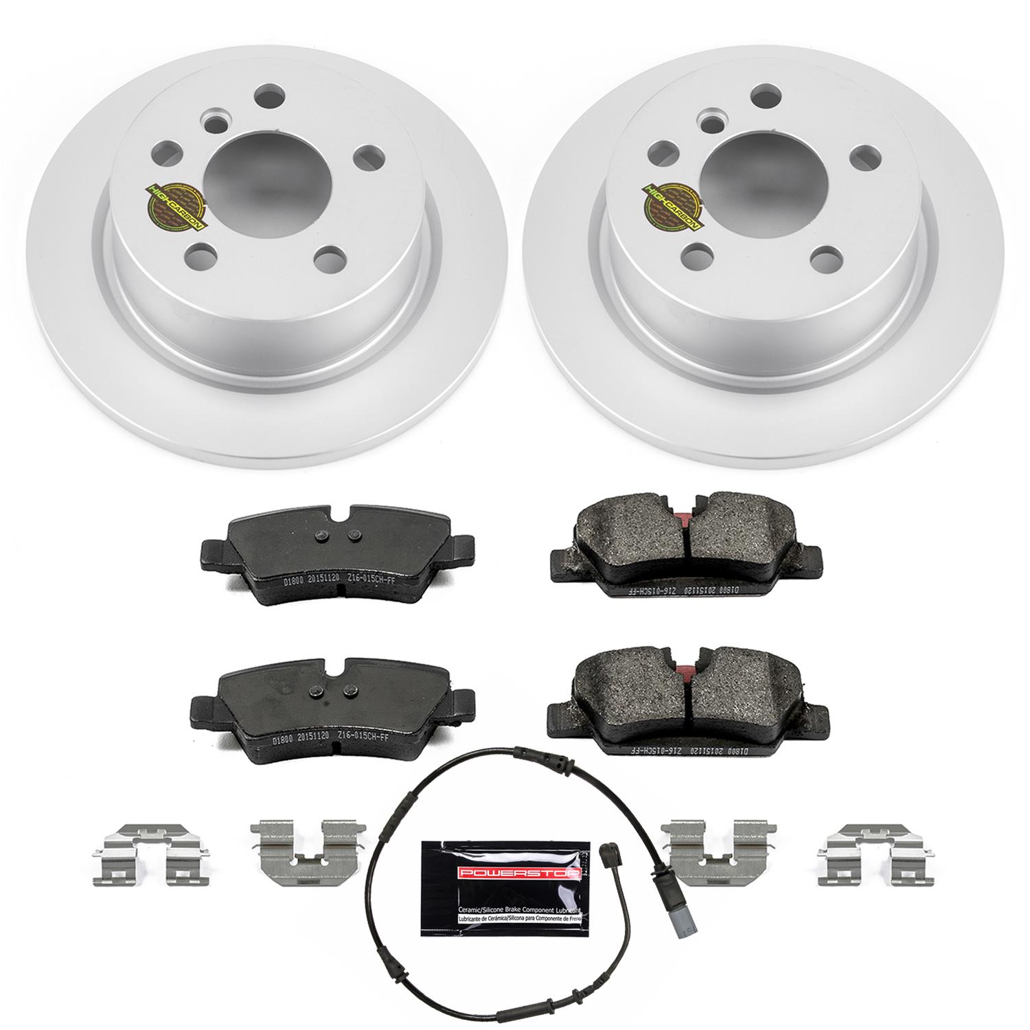 Power Stop 14-19 Mini Cooper Front & Rear Z23 Evolution Sport Coated Brake Kit (1x psbCRK7980, 1x psbCRK7750) thumbnail 5