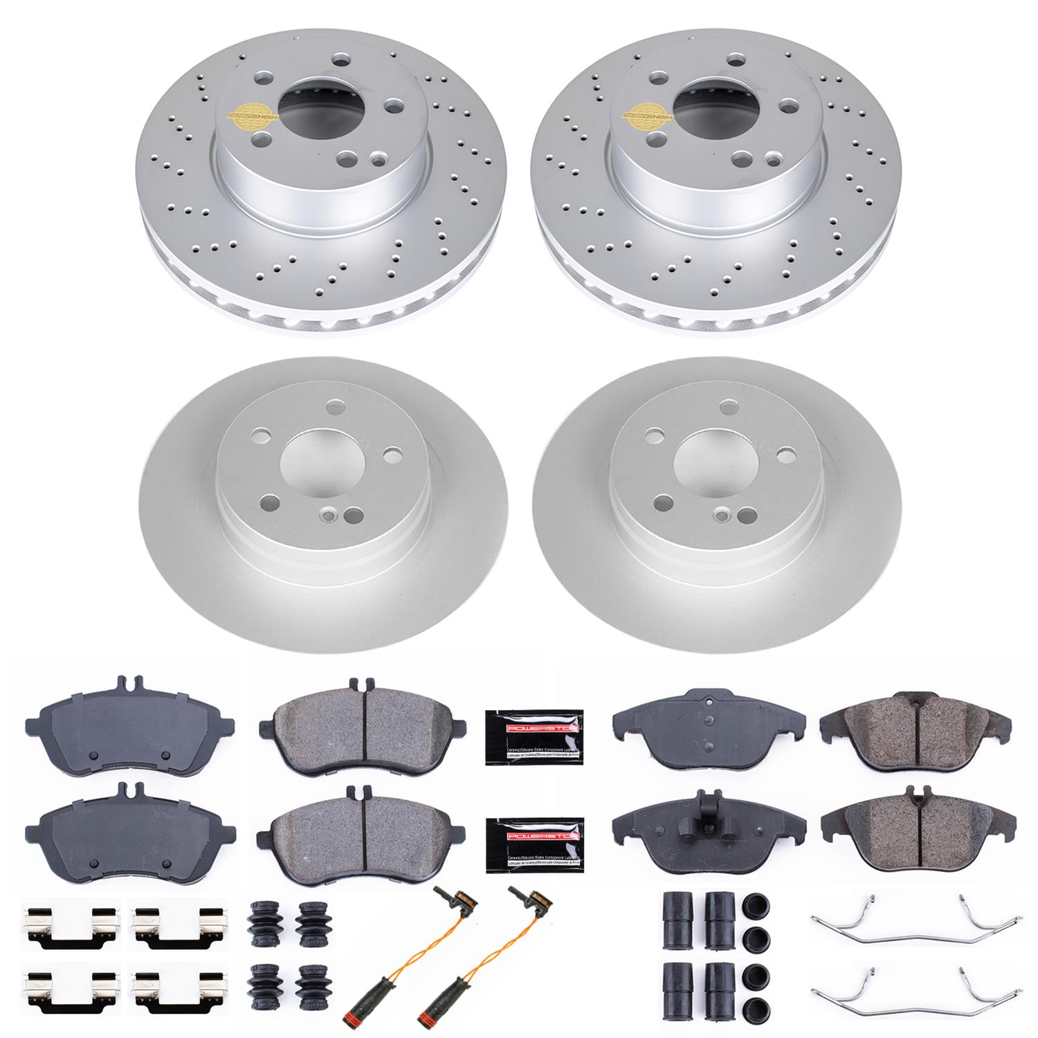 Power Stop 2015 Mercedes-Benz C250 Front & Rear Z23 Evolution Sport Coated Brake Kit (1x psbCRK7766, 1x psbCRK5625) thumbnail 4