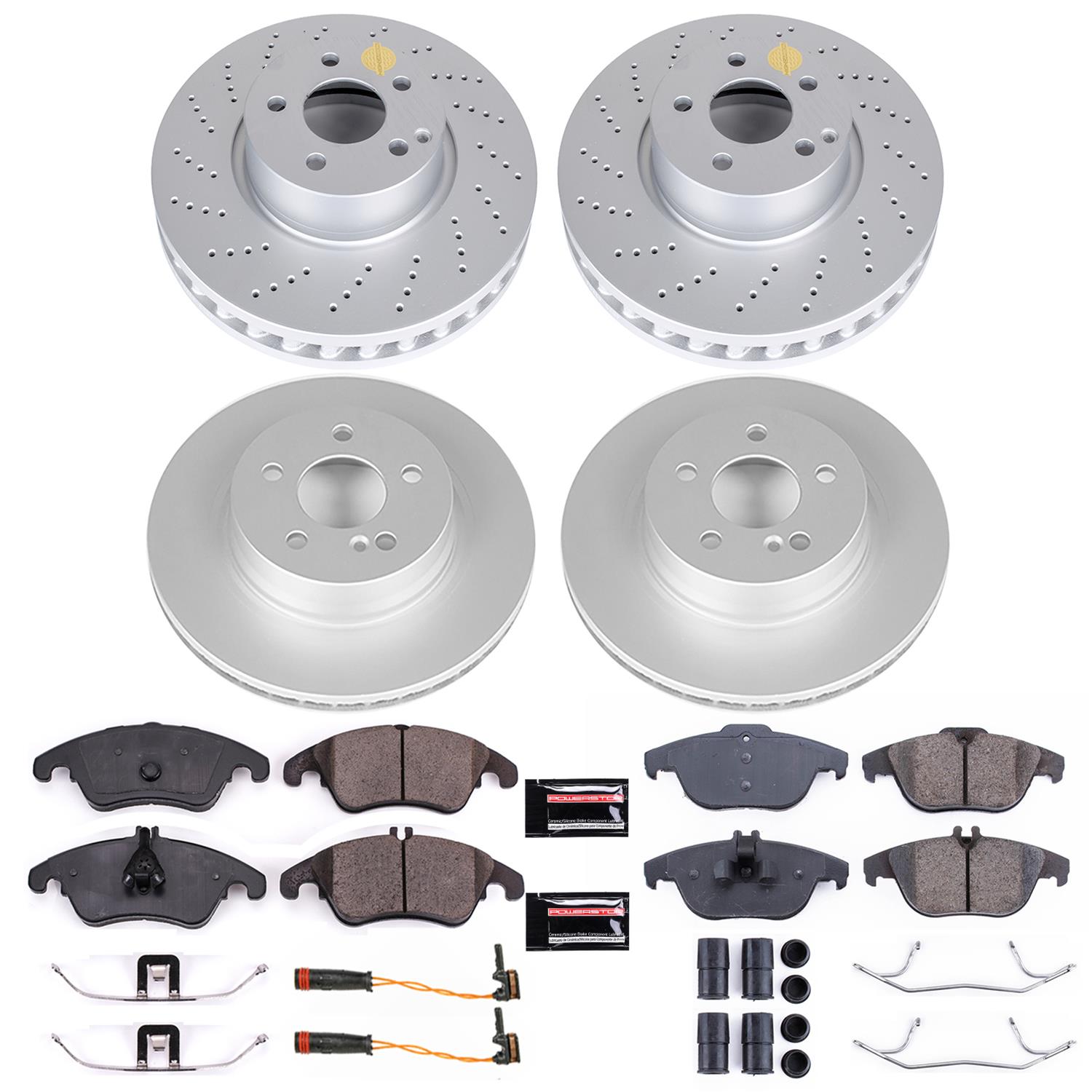 Power Stop 2014 Mercedes-Benz C300 Front & Rear Z23 Evolution Sport Coated Brake Kit (1x psbCRK5626, 1x psbCRK7496) thumbnail 4