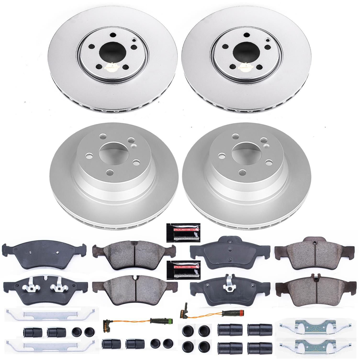 Power Stop 07-09 Mercedes-Benz E550 Front & Rear Z23 Evolution Sport Coated Brake Kit (1x psbCRK6359, 1x psbCRK7767) thumbnail 5