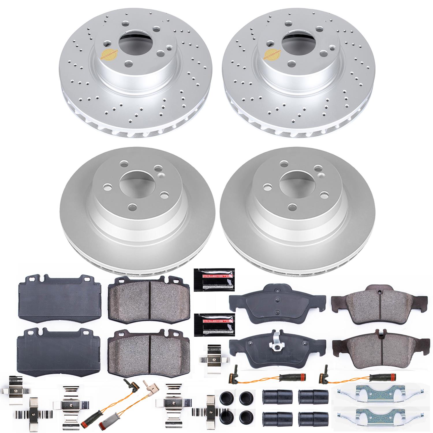 Power Stop 04-06 Mercedes-Benz E500 Front & Rear Z23 Evolution Sport Coated Brake Kit (1x psbCRK7770, 1x psbCRK5322) thumbnail 4