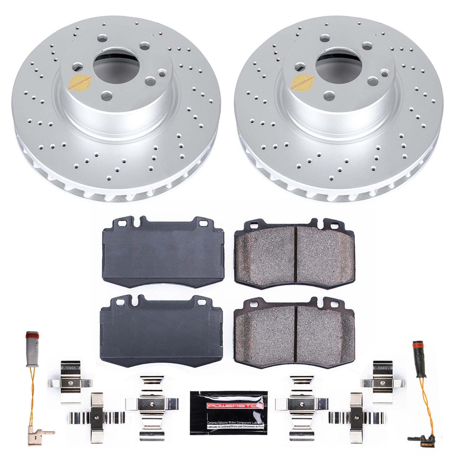 Power Stop 04-06 Mercedes-Benz E500 Front & Rear Z23 Evolution Sport Coated Brake Kit (1x psbCRK7770, 1x psbCRK5322) thumbnail 5