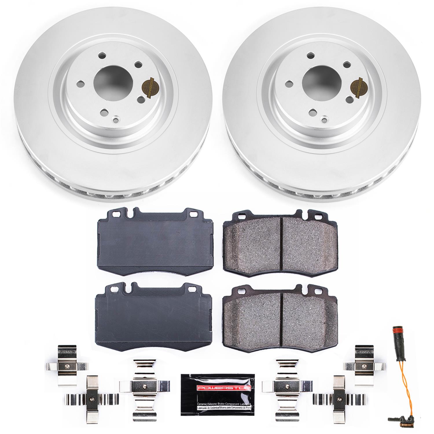 Power Stop 03-06 Mercedes-Benz CLK500 Front & Rear Z23 Evolution Sport Coated Brake Kit (1x psbCRK7788, 1x psbCRK6718) thumbnail 6