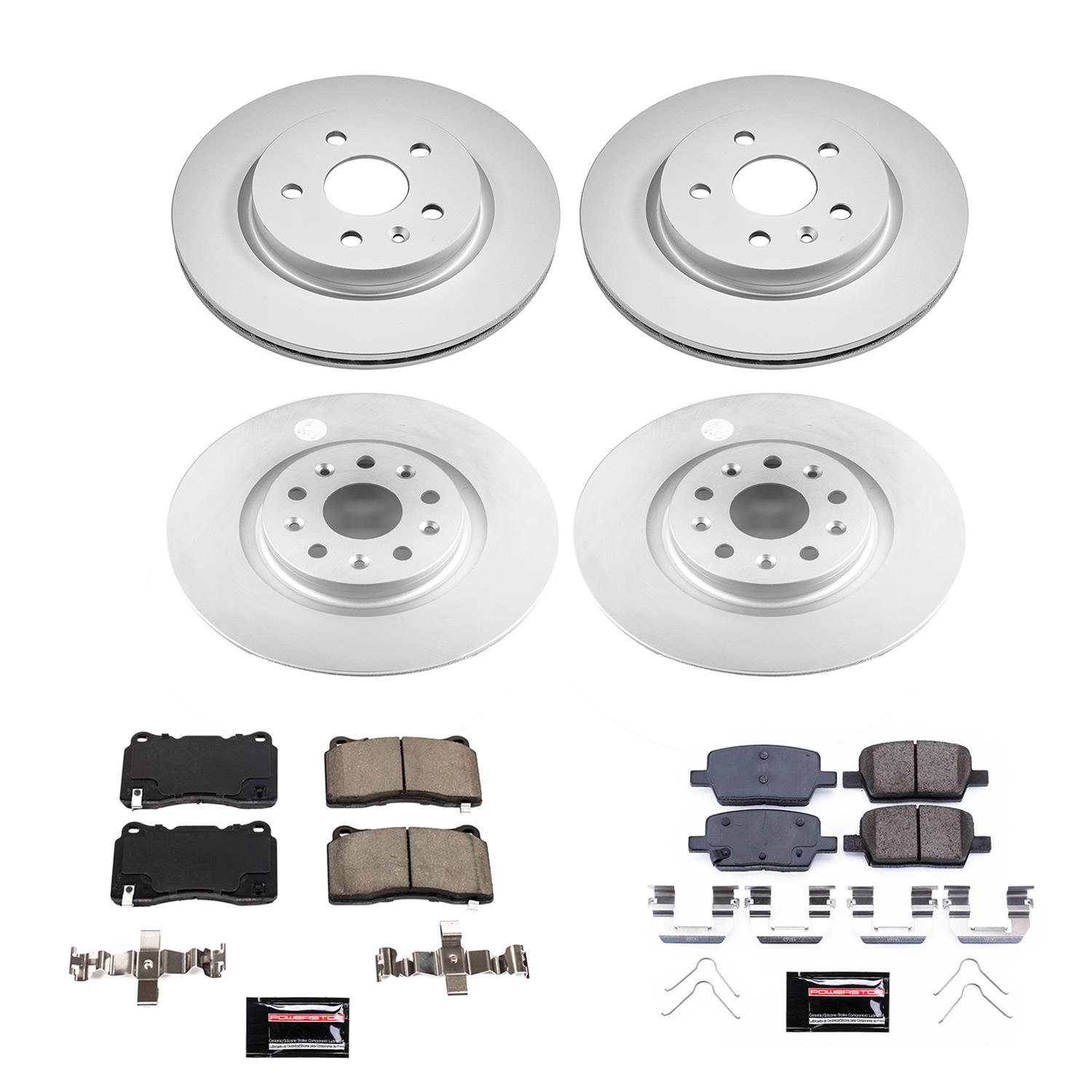 Power Stop 16-17 Cadillac CT6 Front & Rear Z17 Evolution Geomet Coated Brake Kit (1x psbCRK7289, 1x psbCRK7777) thumbnail 7