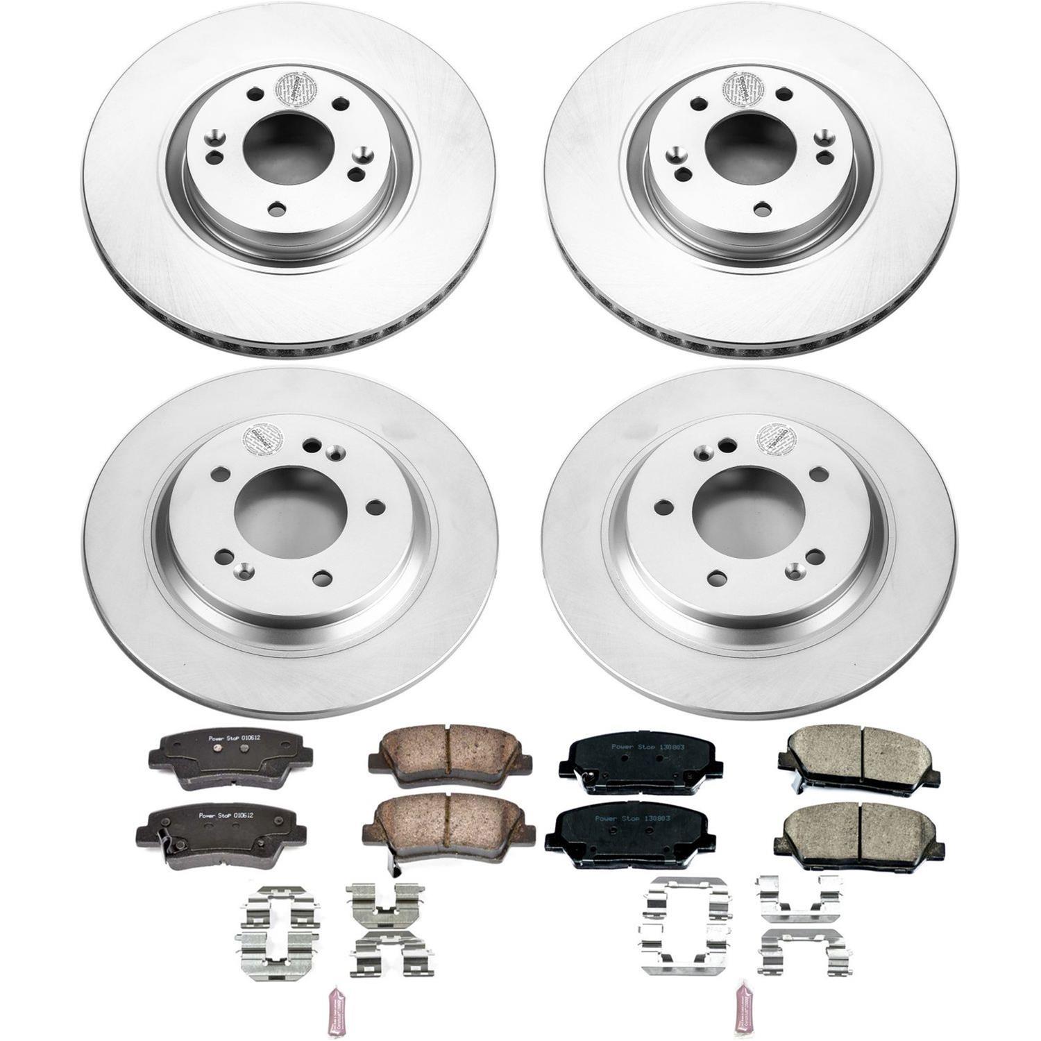 Power Stop 13-15 Kia Optima Front & Rear Z17 Evolution Geomet Coated Brake Kit (1x psbCRK7524, 1x psbCRK6324) thumbnail 4