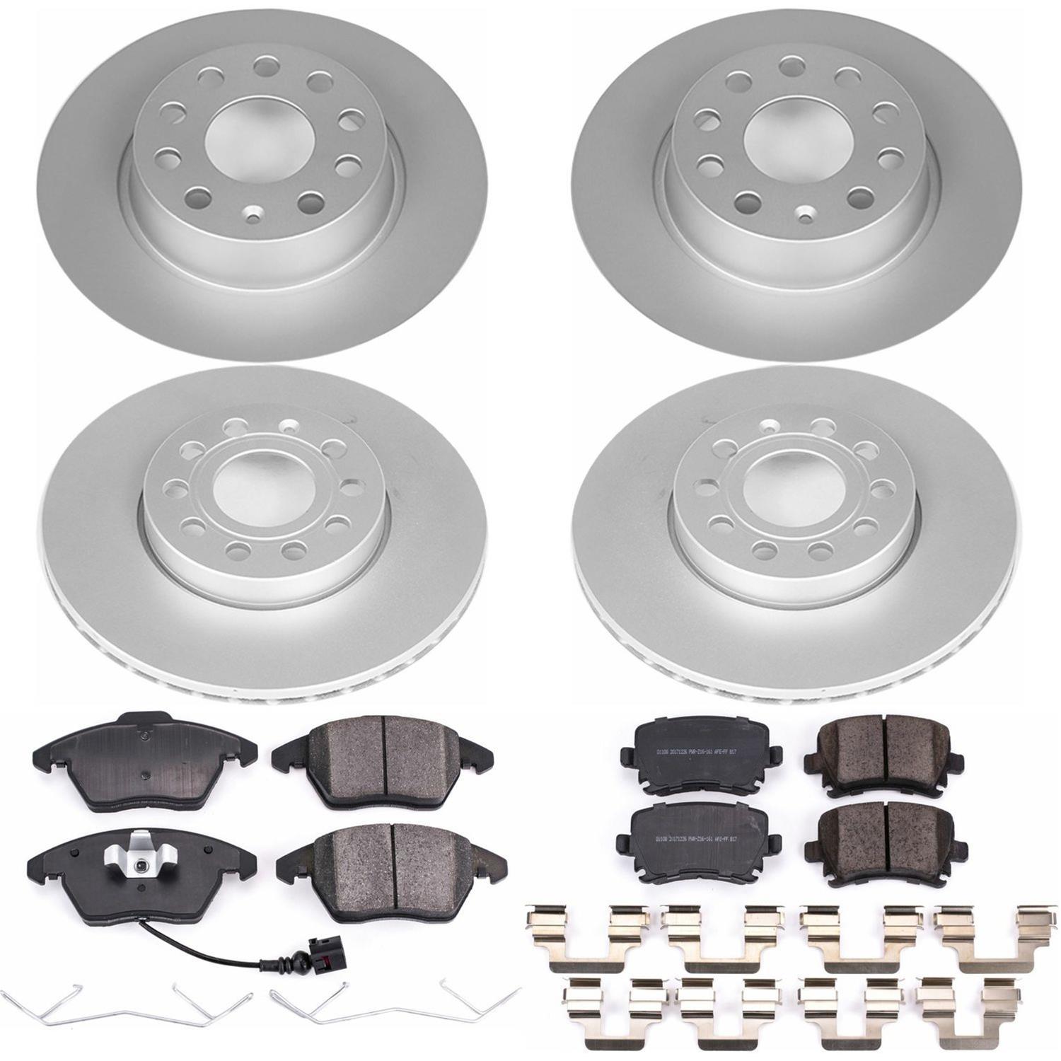 Power Stop 2010 Volkswagen Golf Front & Rear Z23 Evolution Sport Coated Brake Kit (1x psbCRK4623, 1x psbCRK5666) thumbnail 4