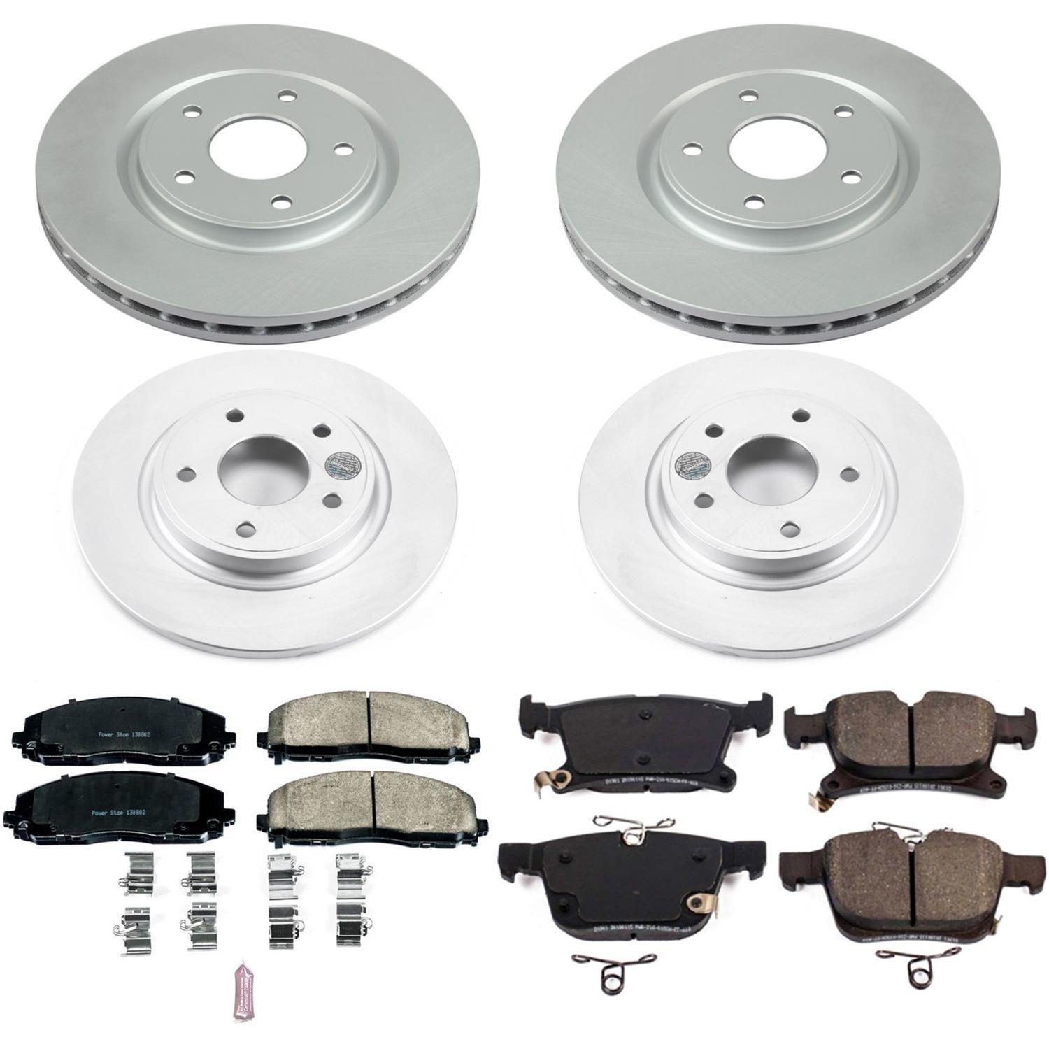 Power Stop 17-19 Chrysler Pacifica Front & Rear Z17 Evolution Geomet Coated Brake Kit (1x psbCRK7845, 1x psbCRK5959) thumbnail 4