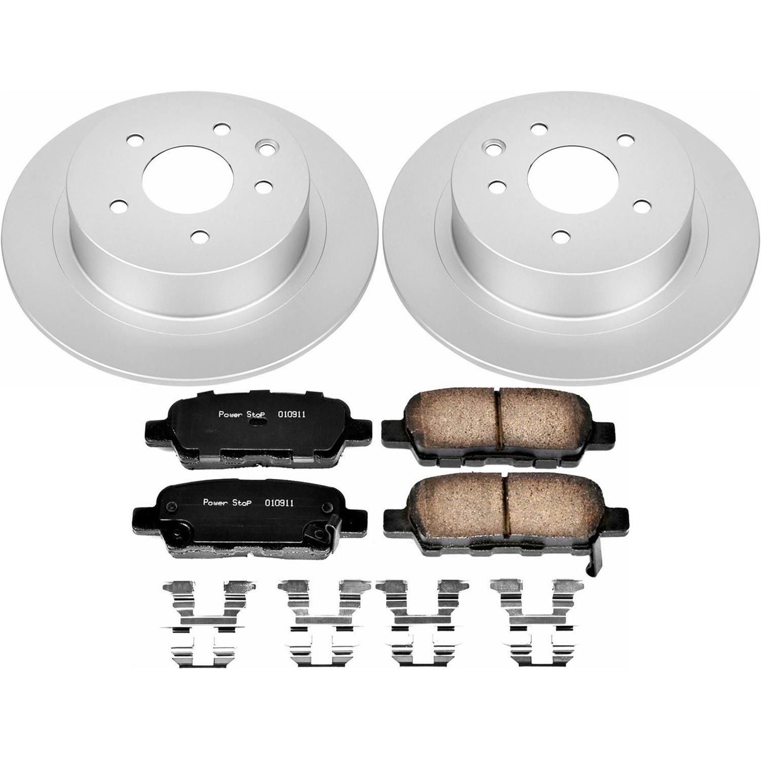 Power Stop 07-10 Nissan Altima Front & Rear Z17 Evolution Geomet Coated Brake Kit (1x psbCRK7864, 1x psbCRK241) thumbnail 8