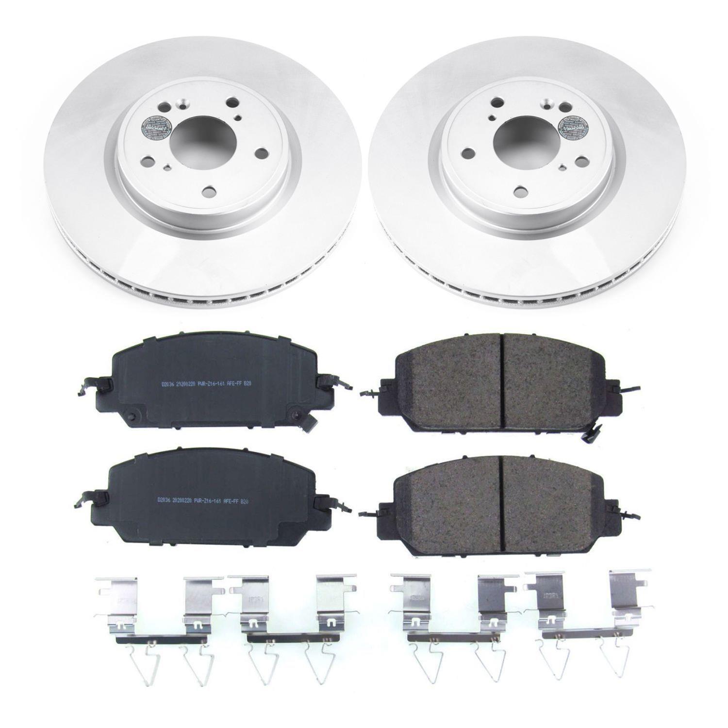 PowerStop CRK7872 PowerStop Z17 Evolution Plus GEOMET Coated Brake