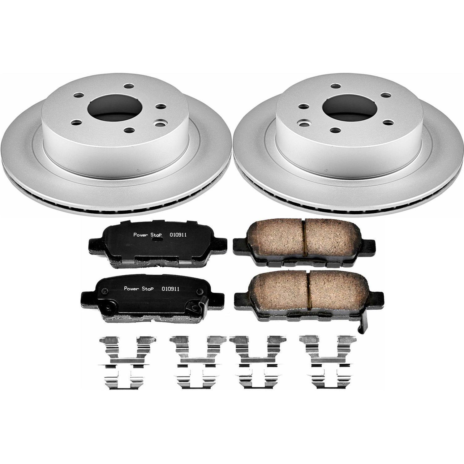 Power Stop 08-14 Nissan Rogue Front & Rear Z17 Evolution Geomet Coated Brake Kit (1x psbCRK7881, 1x psbCRK4724) thumbnail 5