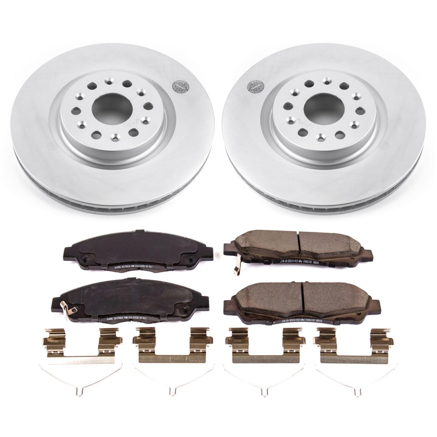 Power Stop 17-18 Cadillac XT5 Front & Rear Z17 Evolution Geomet Coated Brake Kit (1x psbCRK7411, 1x psbCRK7883) thumbnail 4