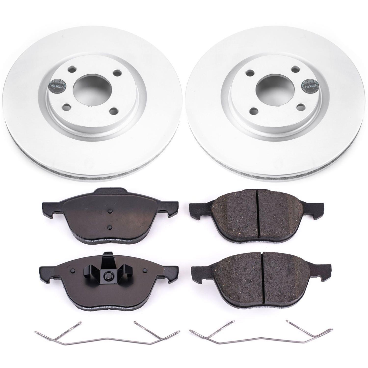 Power Stop 2018 Ford EcoSport Front & Rear Z17 Evolution Geomet Coated Brake Kit (1x psbCRK7884, 1x psbCRK7898) thumbnail 7