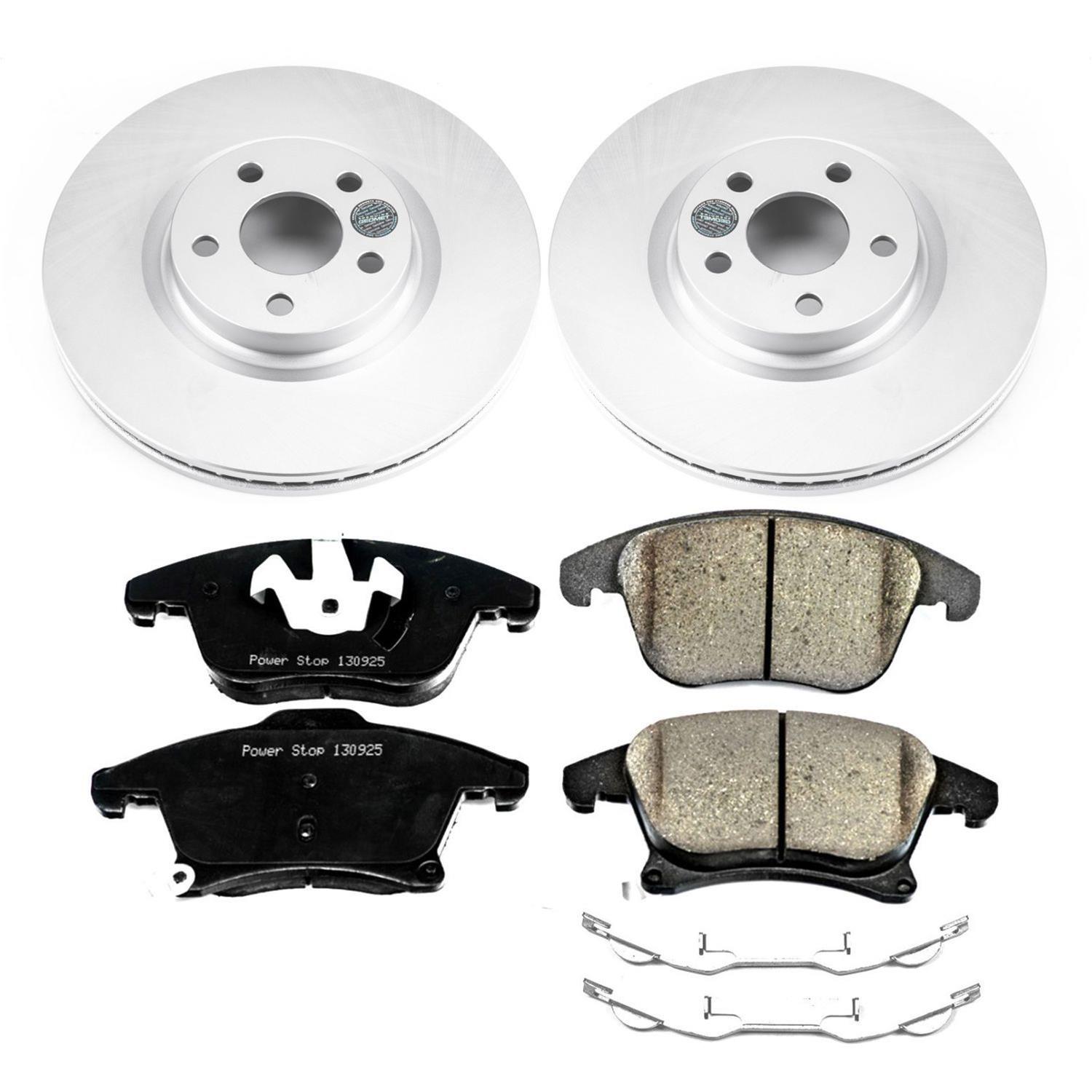 Power Stop 17-19 Lincoln MKZ Front & Rear Z17 Evolution Geomet Coated Brake Kit (1x psbCRK7885, 1x psbCRK7144) thumbnail 6