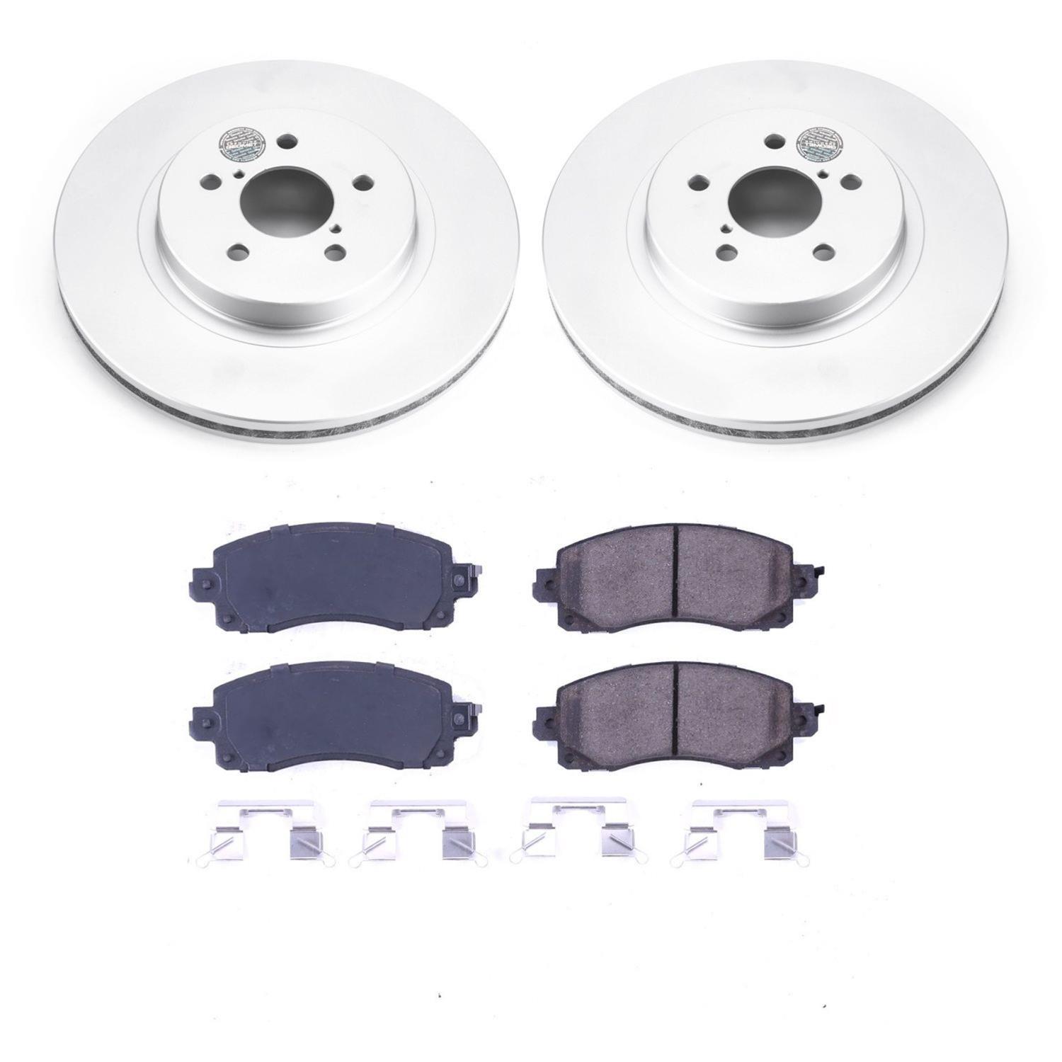 PowerStop CRK7892 PowerStop Z17 Evolution Plus GEOMET Coated Brake