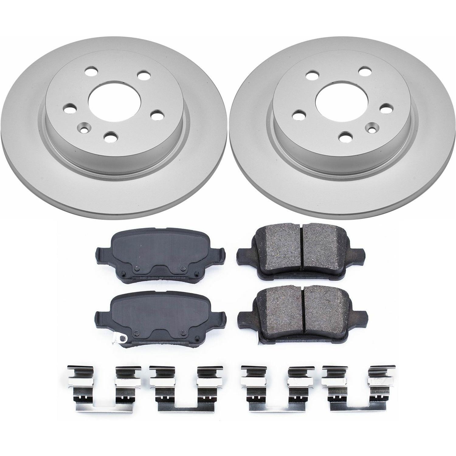 Power Stop 2016 Chevrolet Cruze Front & Rear Z17 Evolution Geomet Coated Brake Kit (1x psbCRK7896, 1x psbCRK7399) thumbnail 4