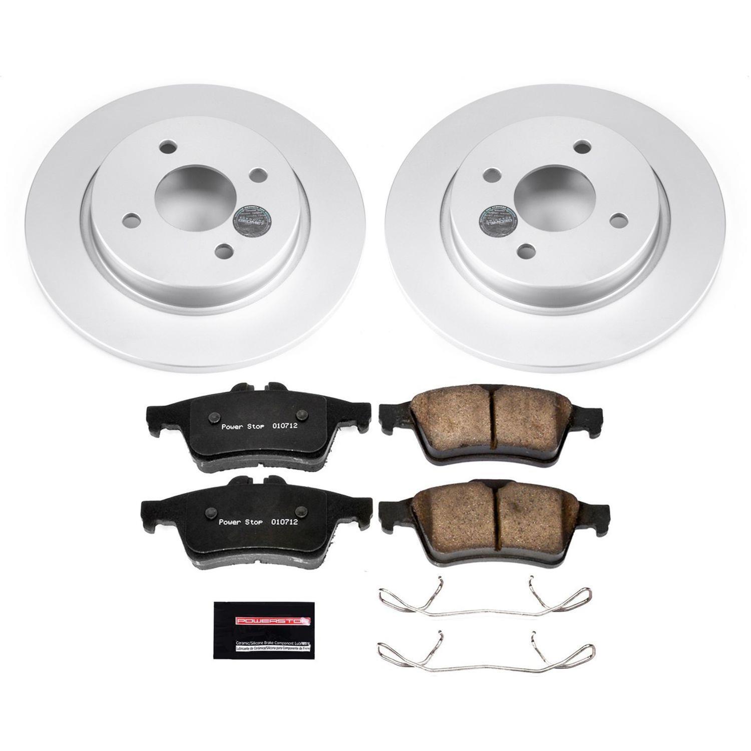 Power Stop 2018 Ford EcoSport Front & Rear Z17 Evolution Geomet Coated Brake Kit (1x psbCRK7884, 1x psbCRK7898) thumbnail 8