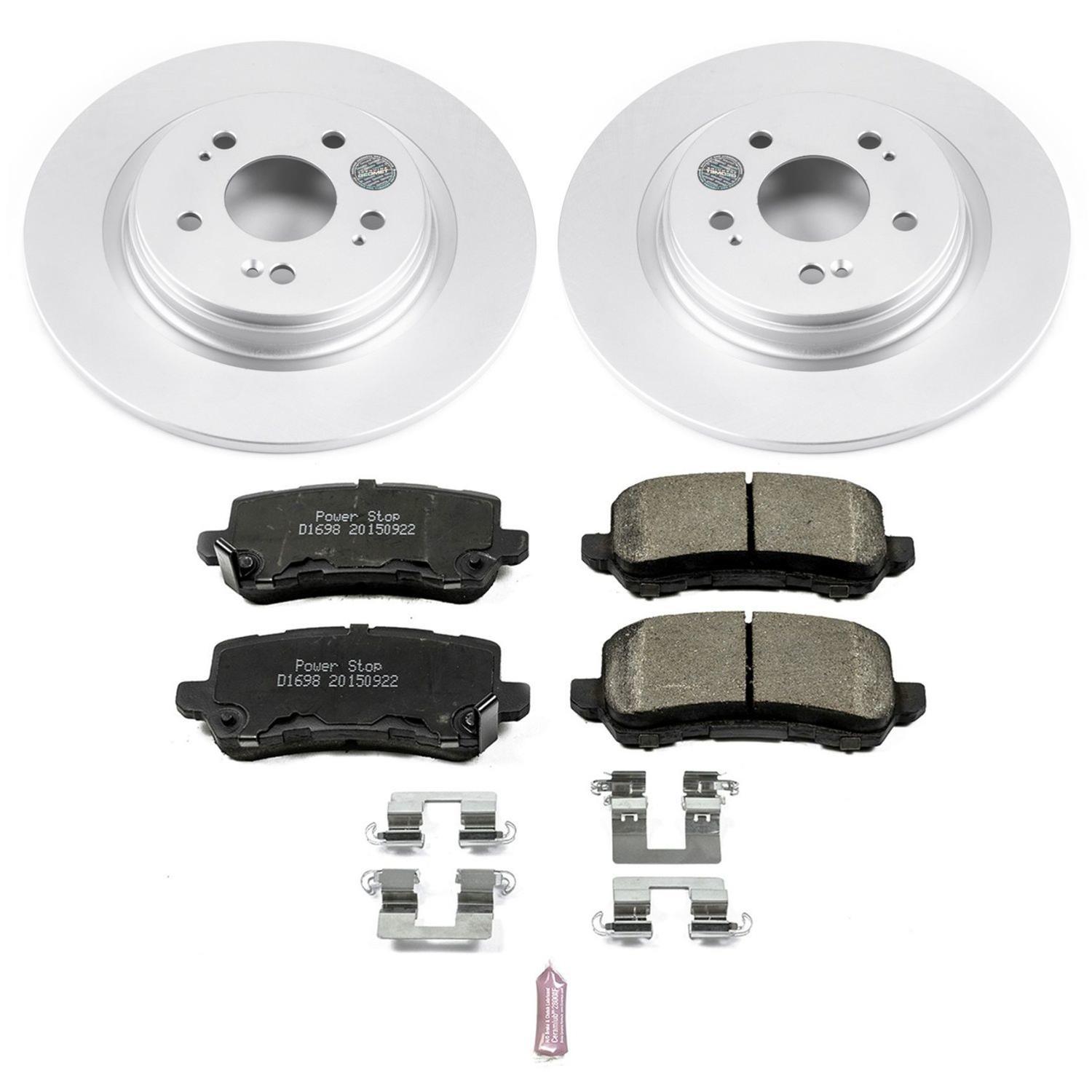 Power Stop 18-19 Honda Odyssey Front & Rear Z17 Evolution Geomet Coated Brake Kit (1x psbCRK7670, 1x psbCRK7903) thumbnail 8