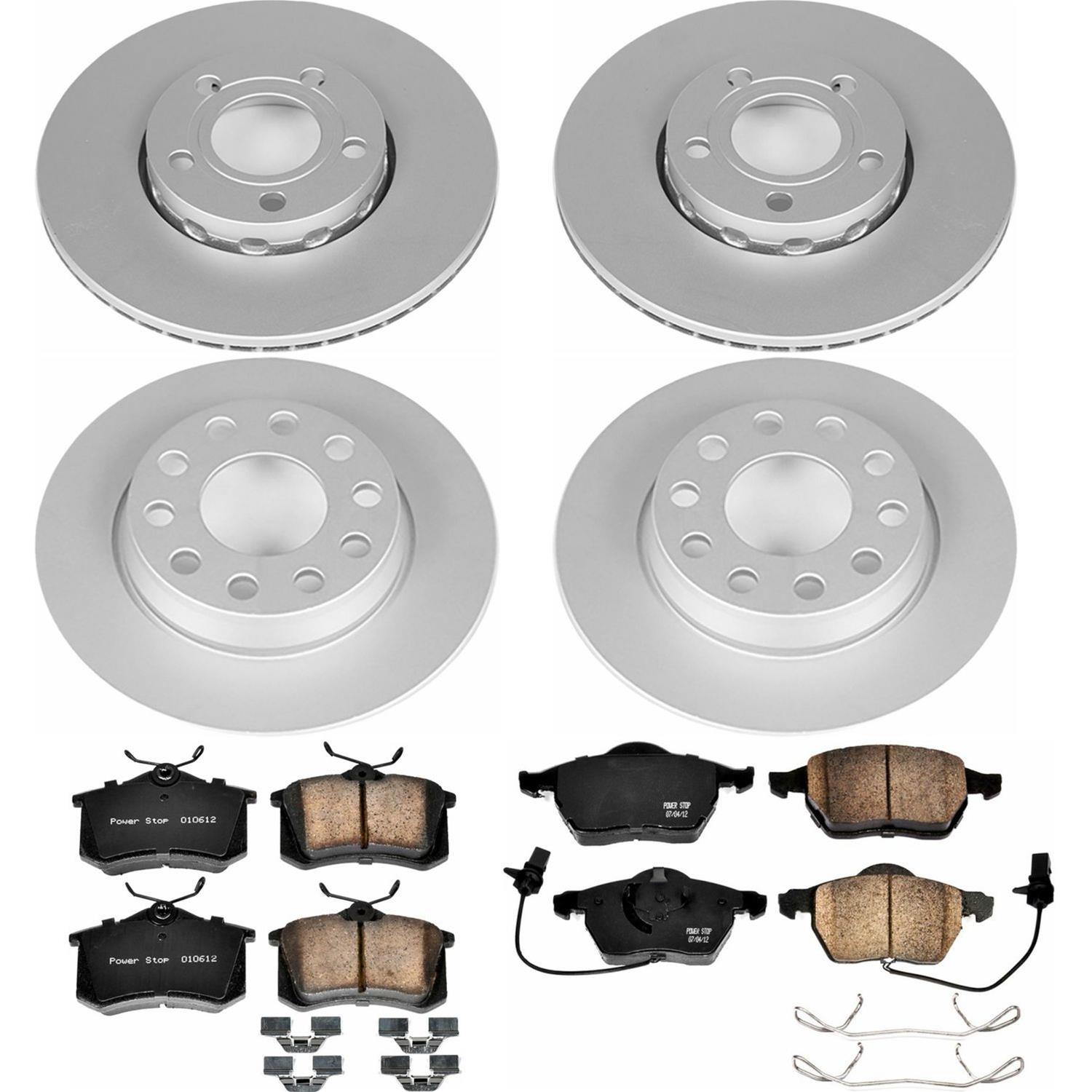 Power Stop 04-06 Audi A4 Quattro Front & Rear Z23 Evolution Sport Coated Brake Kit (1x psbCRK528, 1x psbCRK3109) thumbnail 4