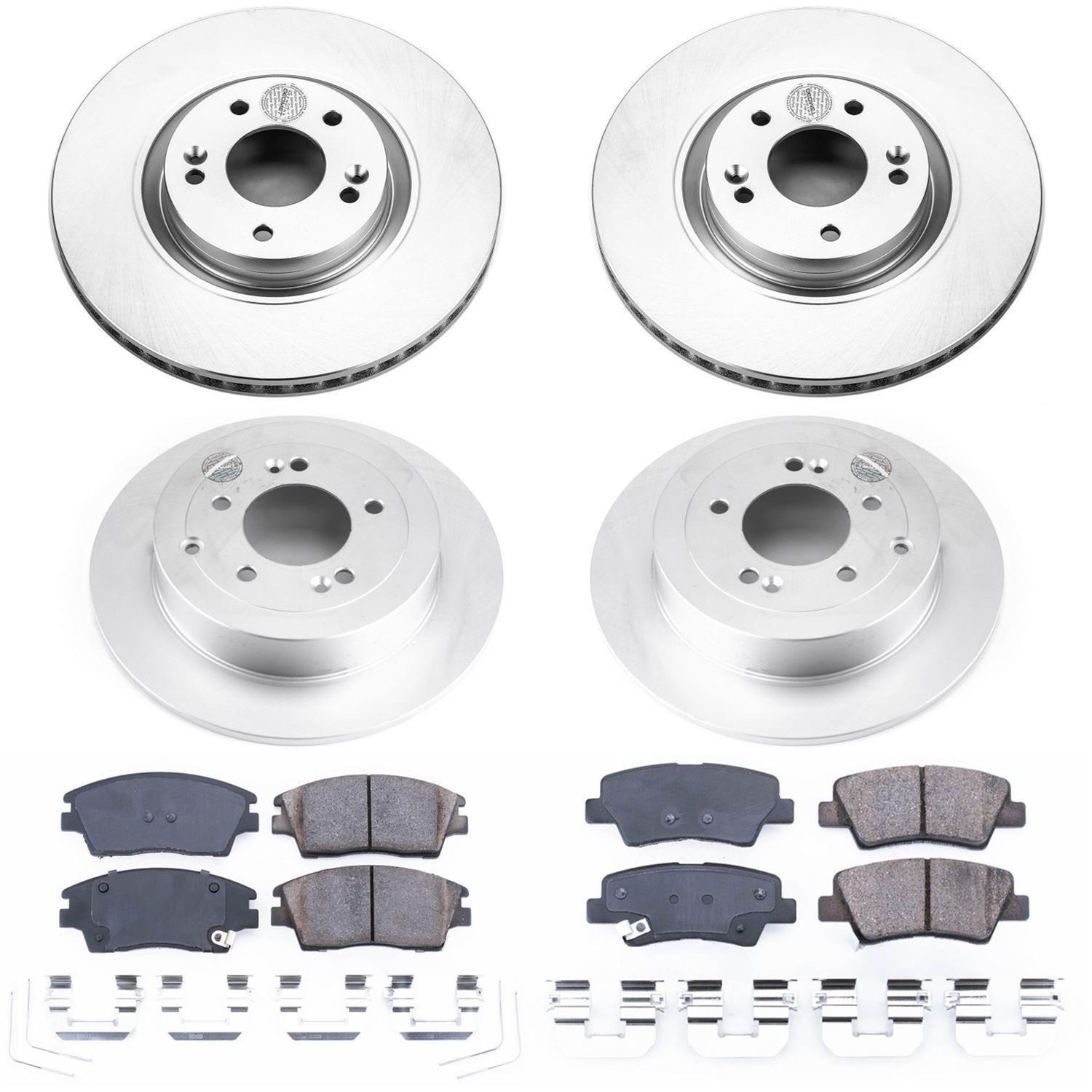 Power Stop 17-19 Kia Sportage Front & Rear Z17 Evolution Geomet Coated Brake Kit (1x psbCRK7343, 1x psbCRK7729) thumbnail 4