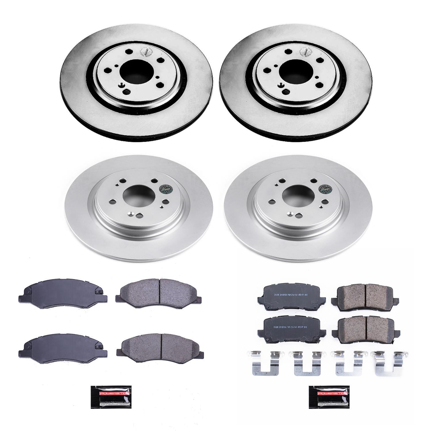 Power Stop 18-19 Honda Odyssey Front & Rear Z17 Evolution Geomet Coated Brake Kit (1x psbCRK7670, 1x psbCRK7903) thumbnail 4