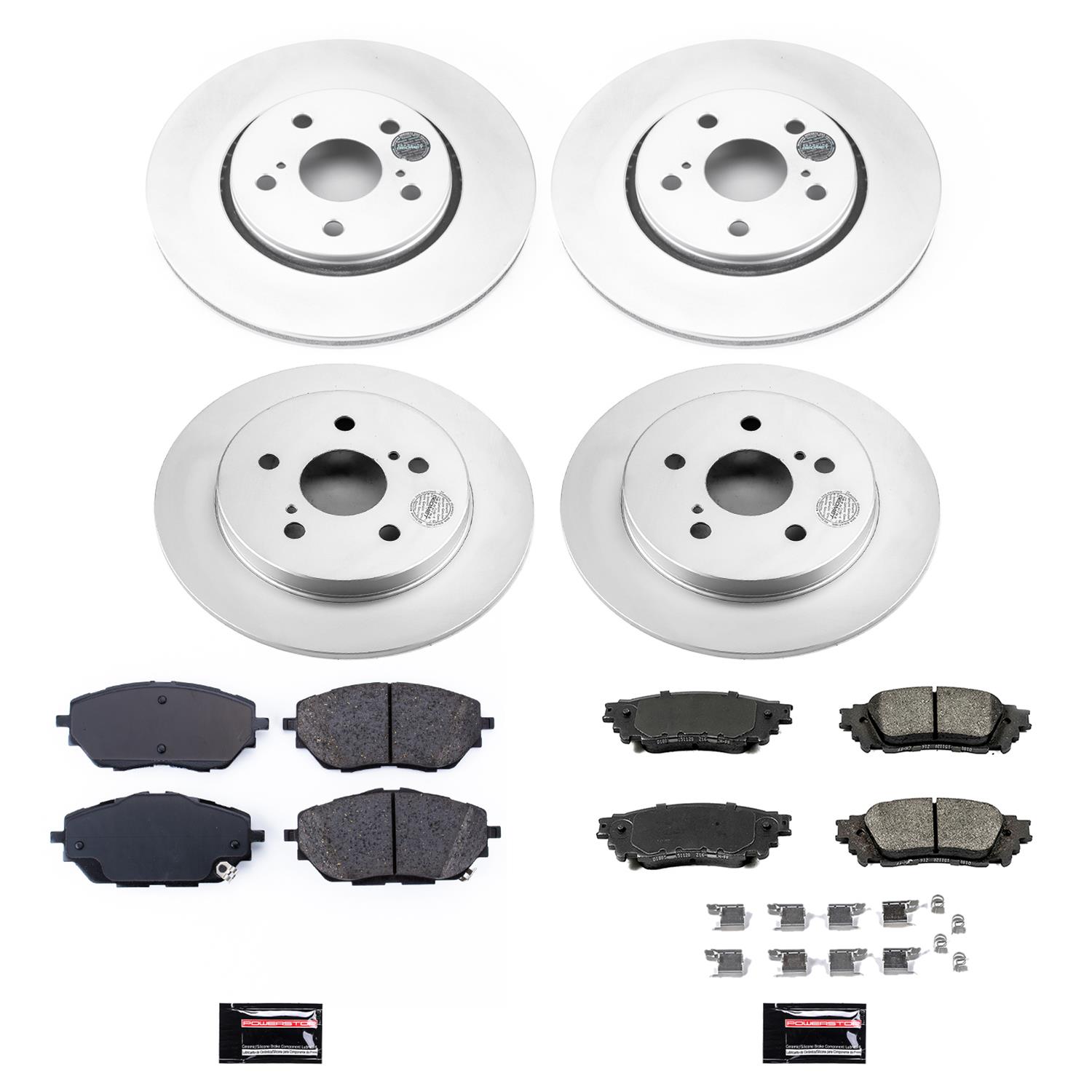 Power Stop 18-19 Toyota C-HR Front & Rear Z17 Evolution Geomet Coated Brake Kit (1x psbCRK7890, 1x psbCRK7739) thumbnail 3