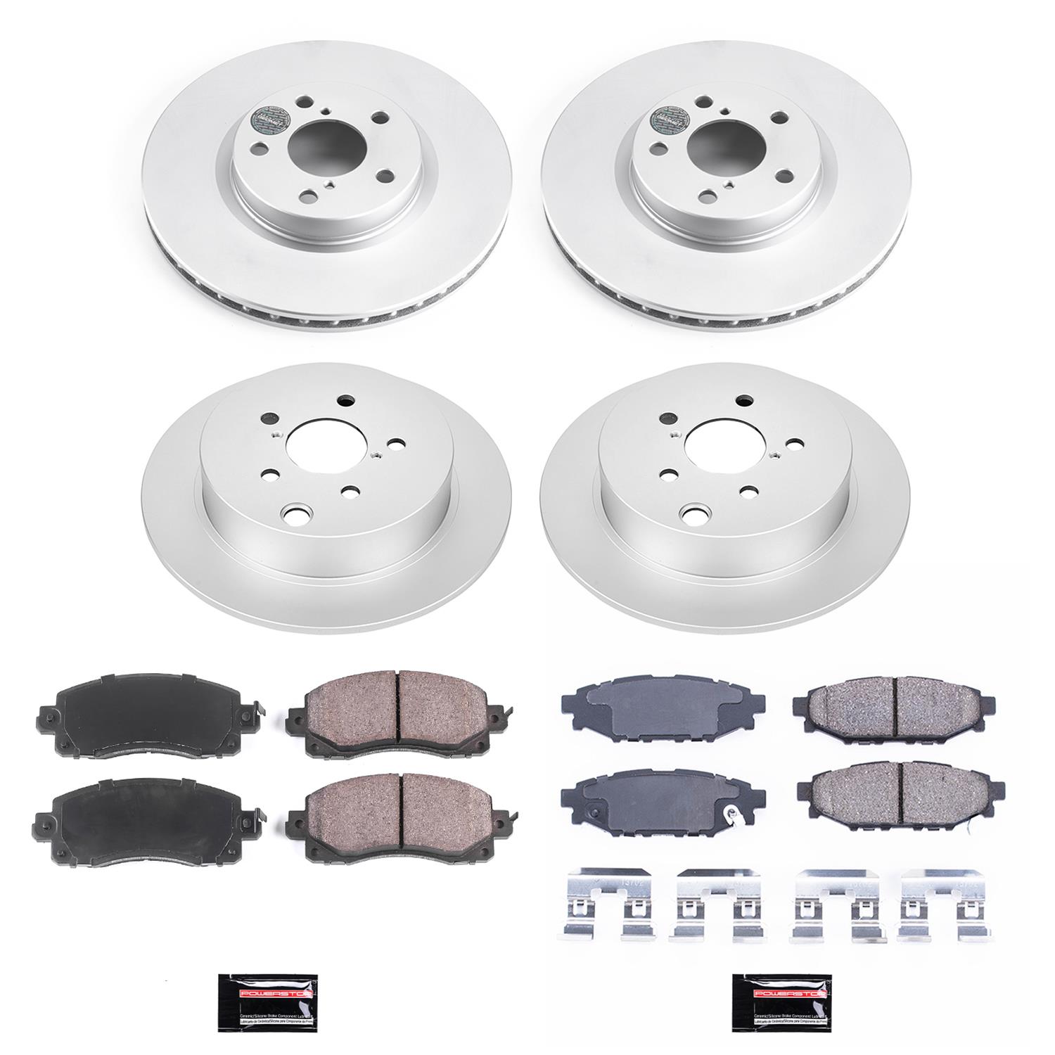 Power Stop 17-19 Subaru Impreza Front & Rear Z17 Evolution Geomet Coated Brake Kit (1x psbCRK7891, 1x psbCRK6107) thumbnail 5