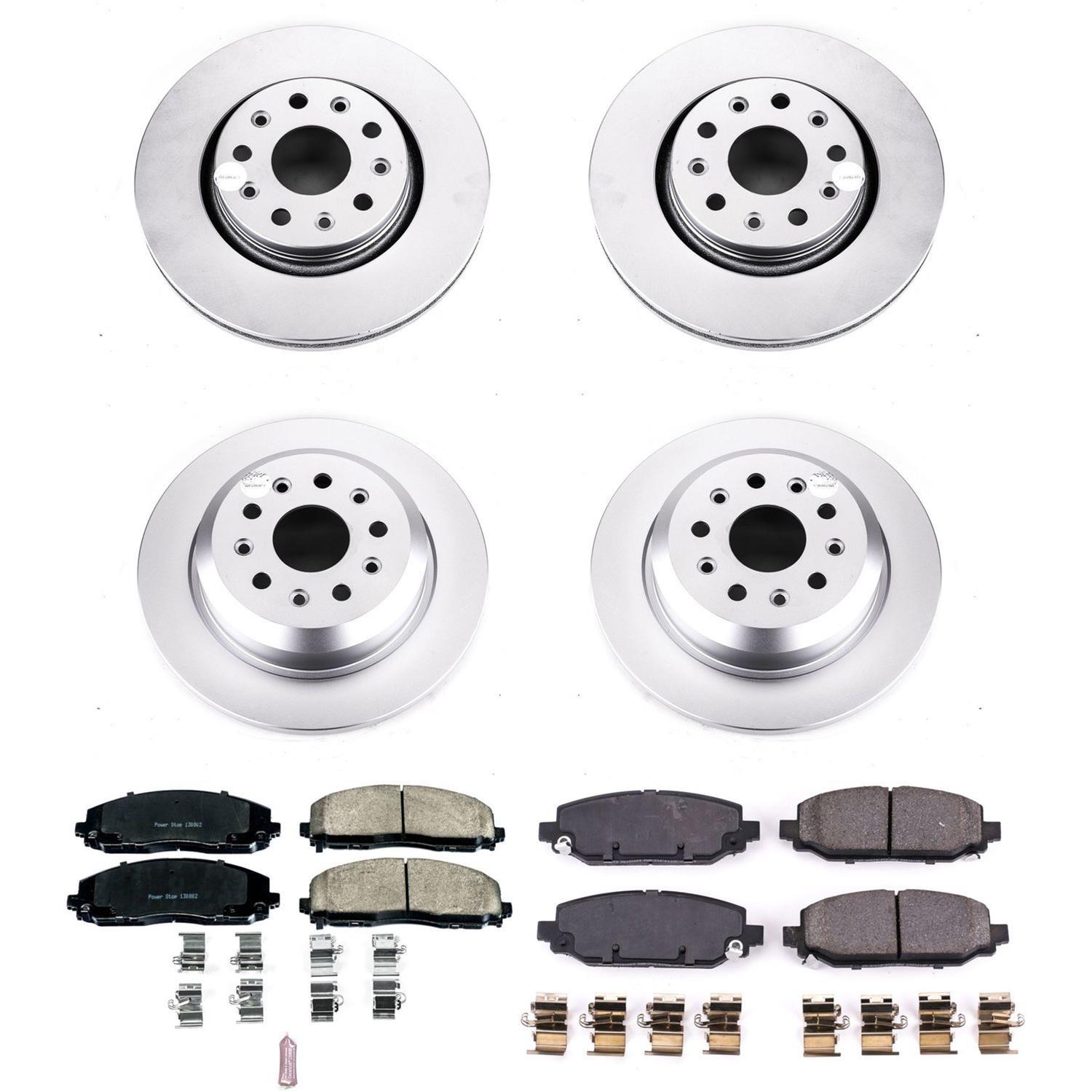 Power Stop 18-19 Jeep Wrangler Front & Rear Z17 Evolution Geomet Coated Brake Kit (1x psbCRK7940, 1x psbCRK7942) thumbnail 5