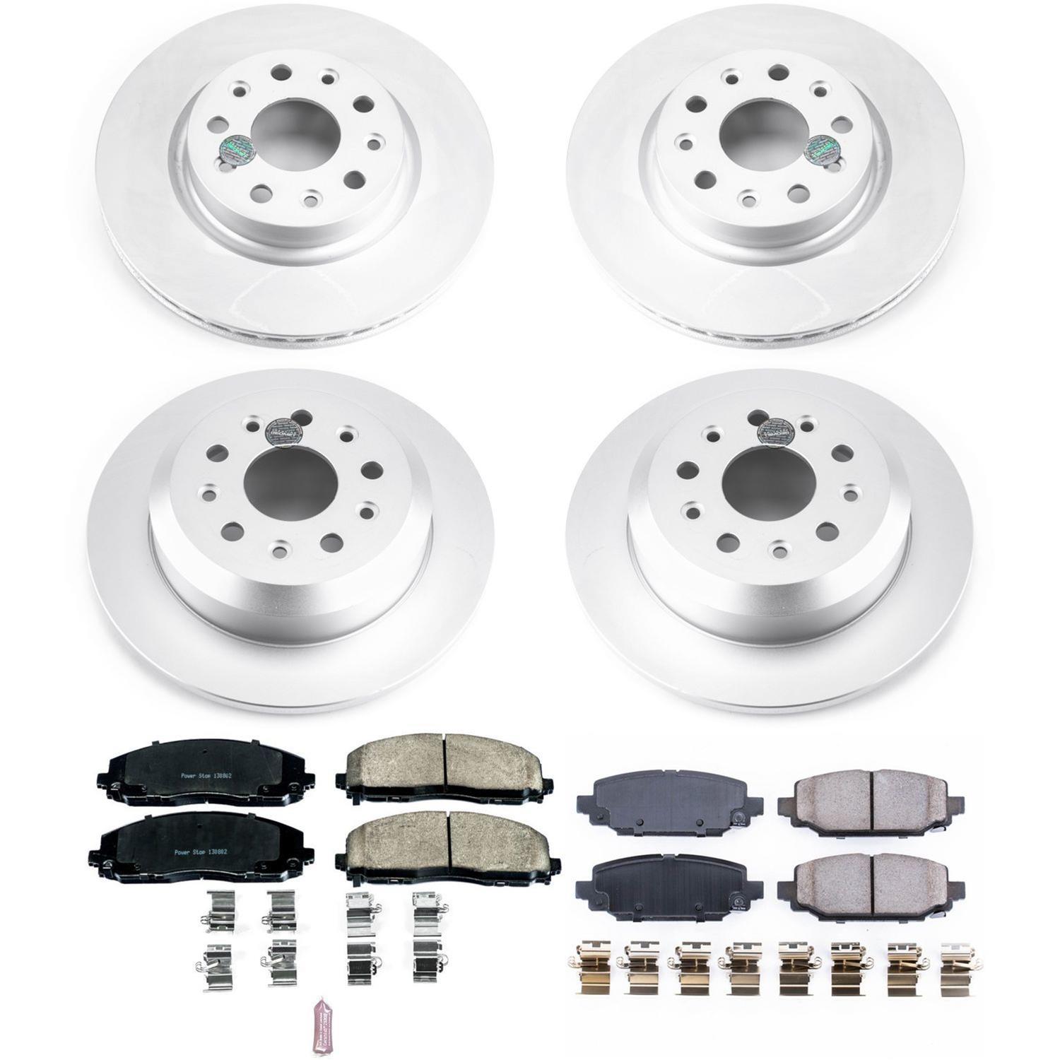Power Stop 18-19 Jeep Wrangler Front & Rear Z17 Evolution Geomet Coated Brake Kit (1x psbCRK7941, 1x psbCRK7943) thumbnail 5