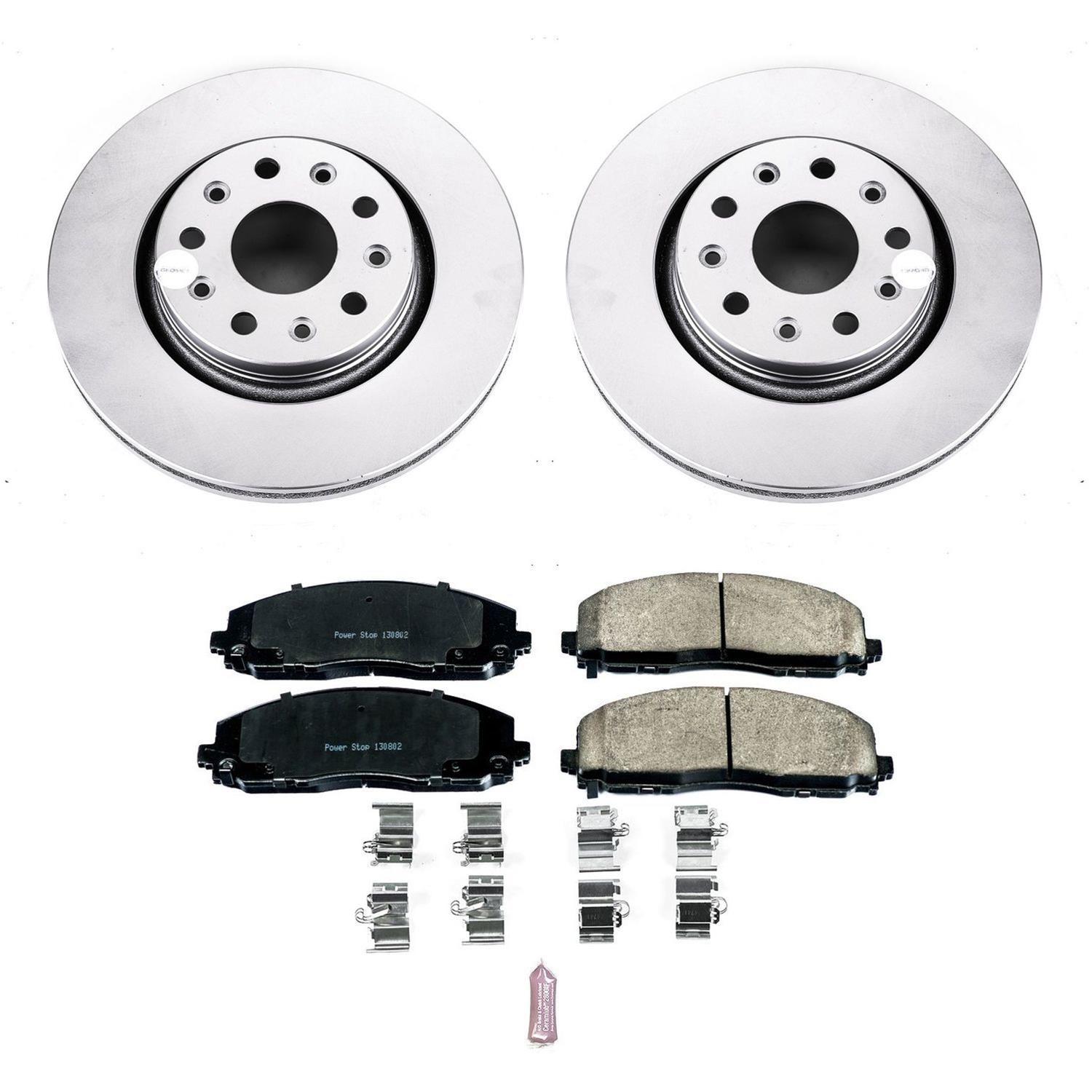 Power Stop 18-19 Jeep Wrangler Front & Rear Z17 Evolution Geomet Coated Brake Kit (1x psbCRK7940, 1x psbCRK7942) thumbnail 6